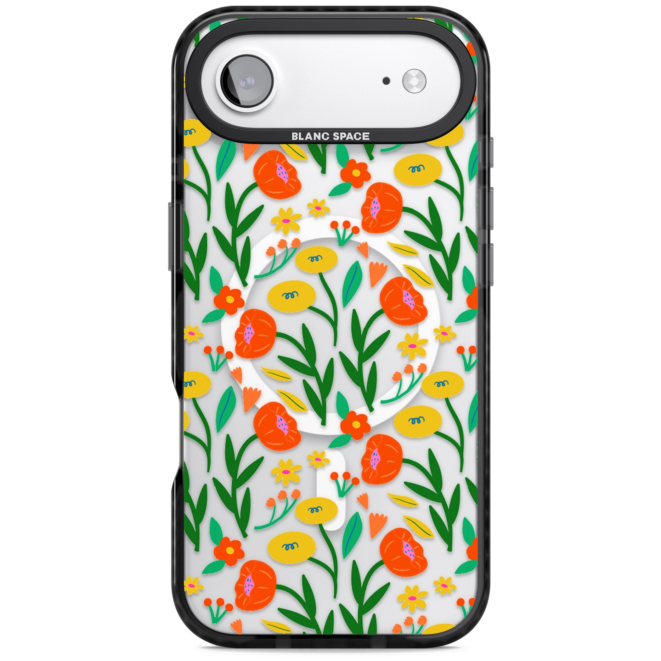 Summer Flower Fiesta iPhone 17 Air Impact Pro Black Phone Case