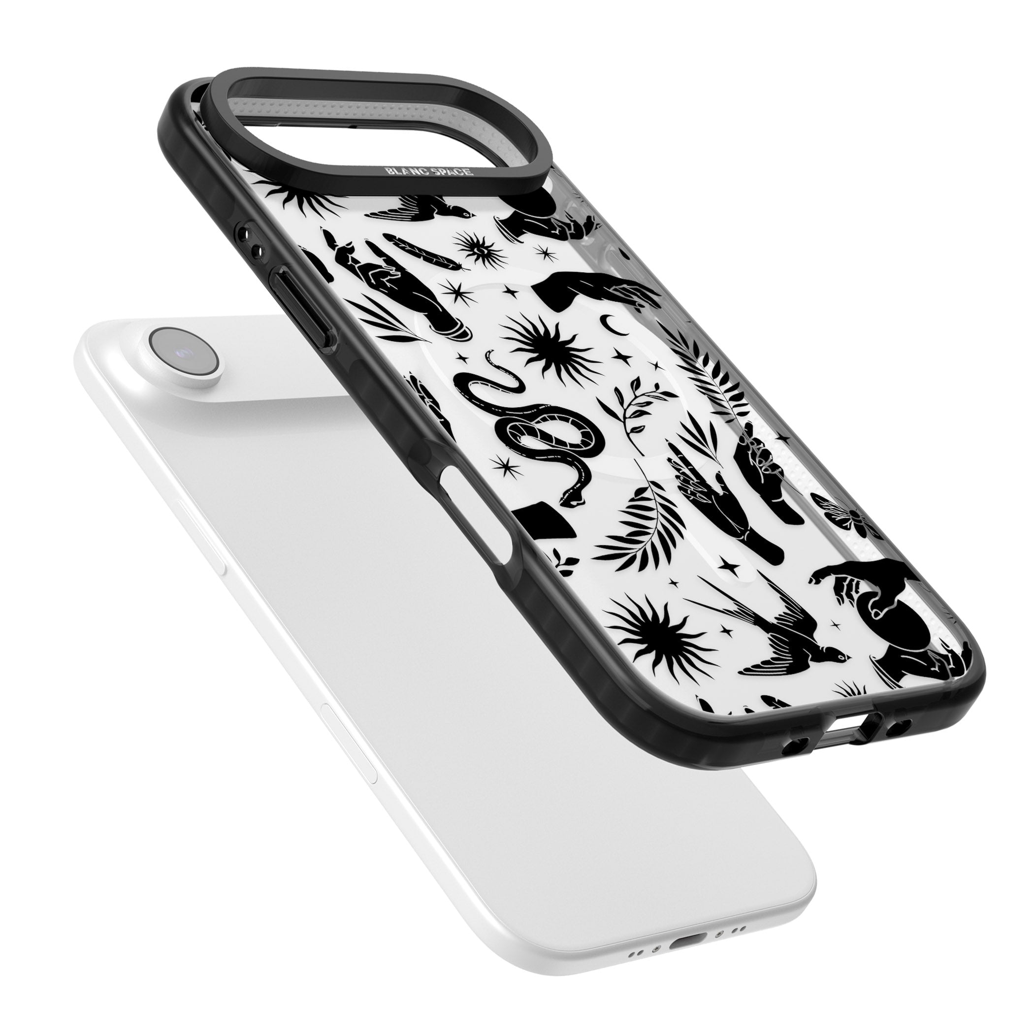Celestial Pattern (Black) iPhone 17 Air Impact Pro Black Phone Case Colours