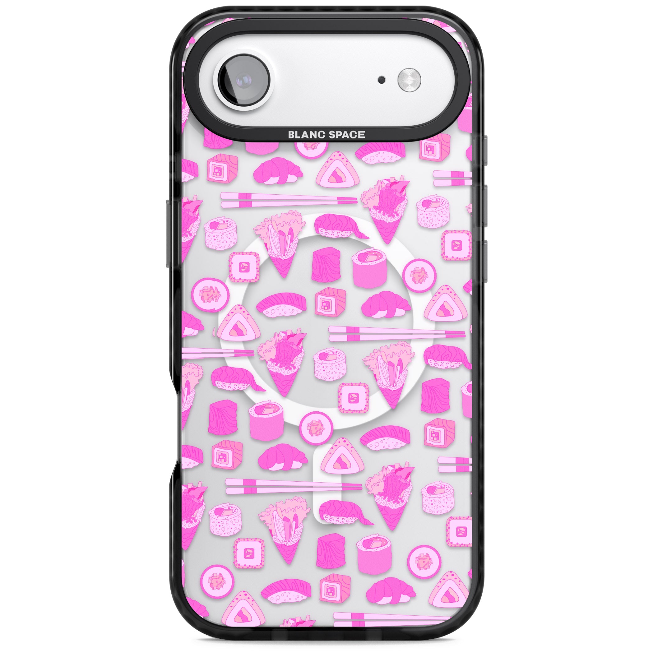Pink Sushi Pop iPhone 17 Air Impact Pro Black Phone Case