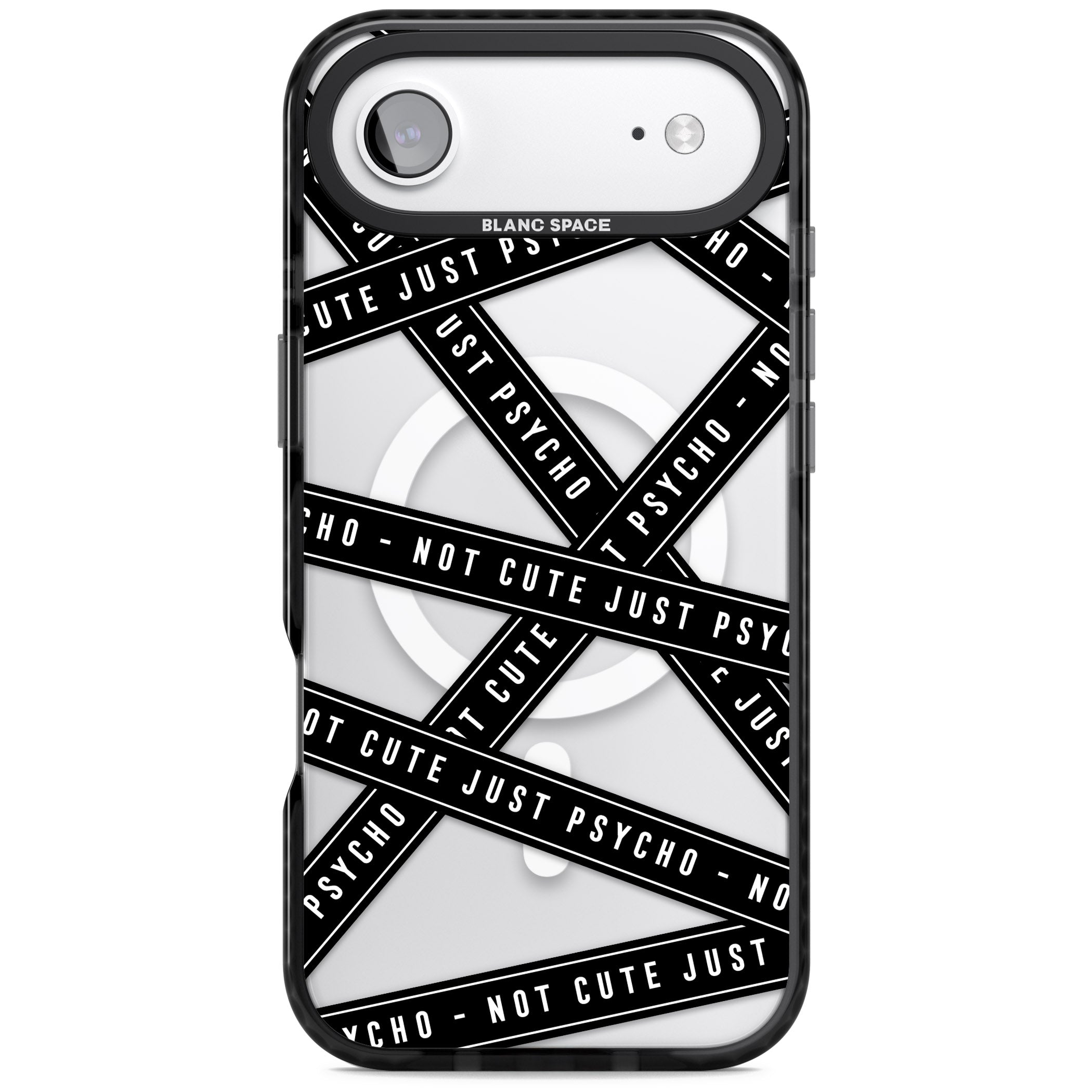 Not Cute Just Psycho iPhone 17 Air Impact Pro Black Phone Case