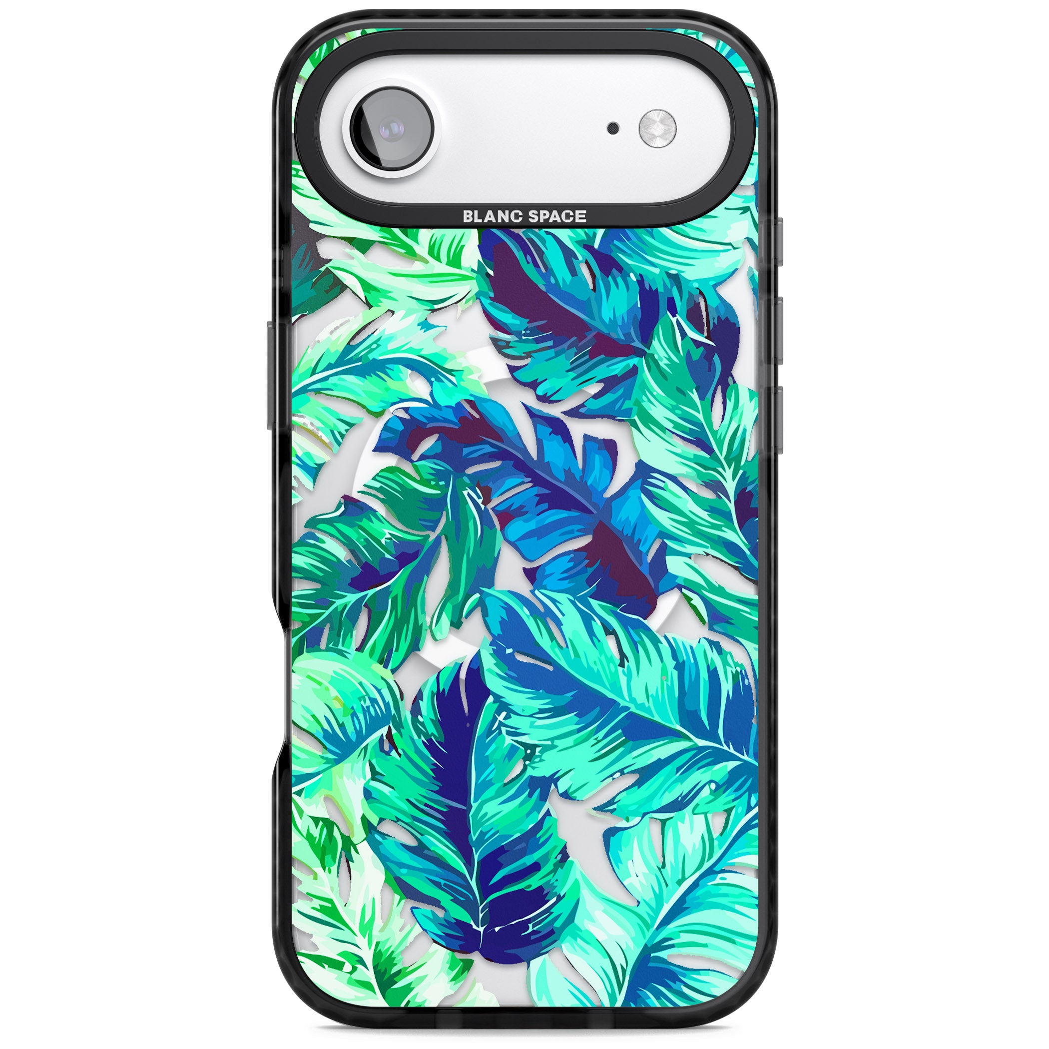 Tropical Palms iPhone 17 Air Impact Pro Black Phone Case