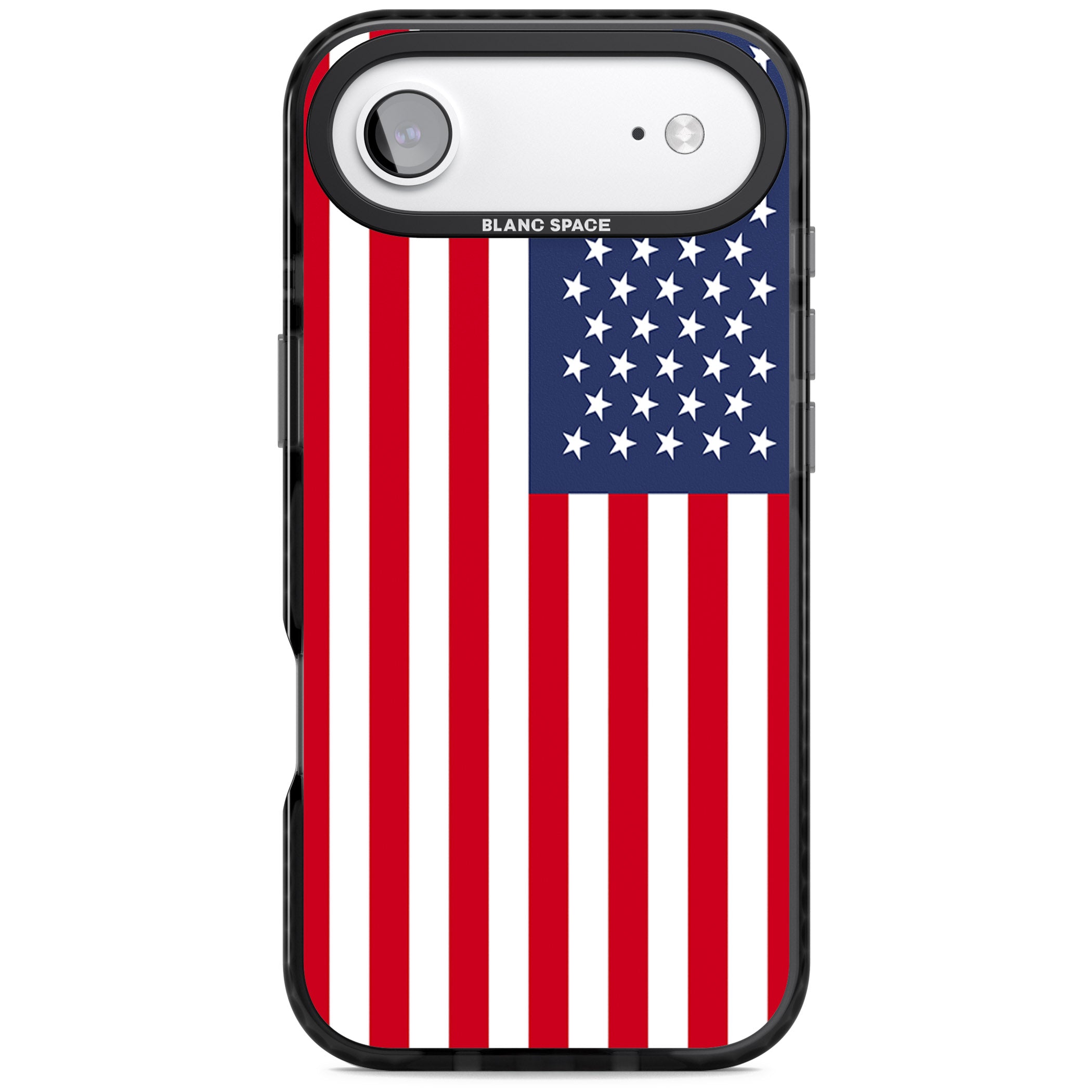 American Flag iPhone 17 Air Impact Pro Black Phone Case