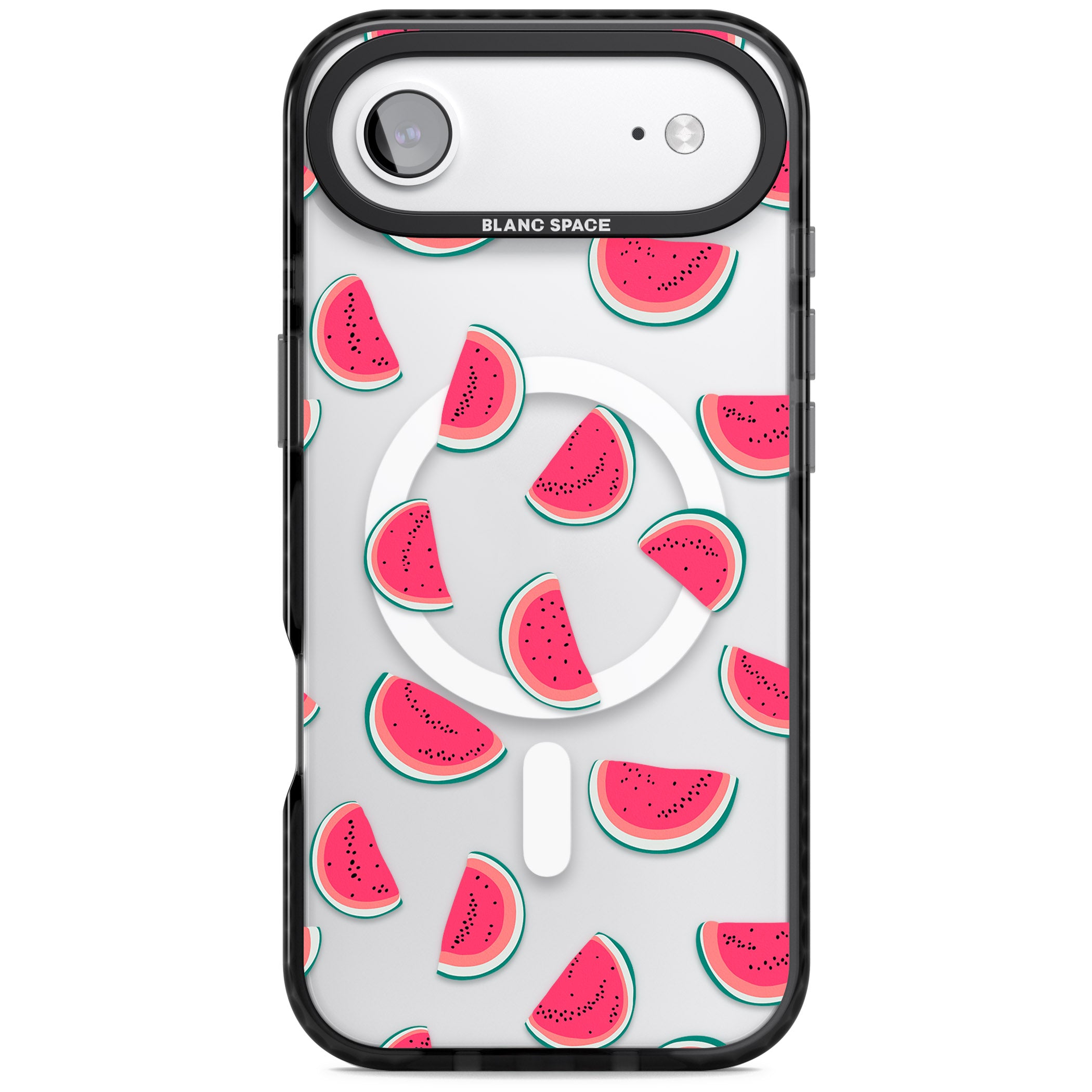 Watermelon Slices iPhone 17 Air Impact Pro Black Phone Case