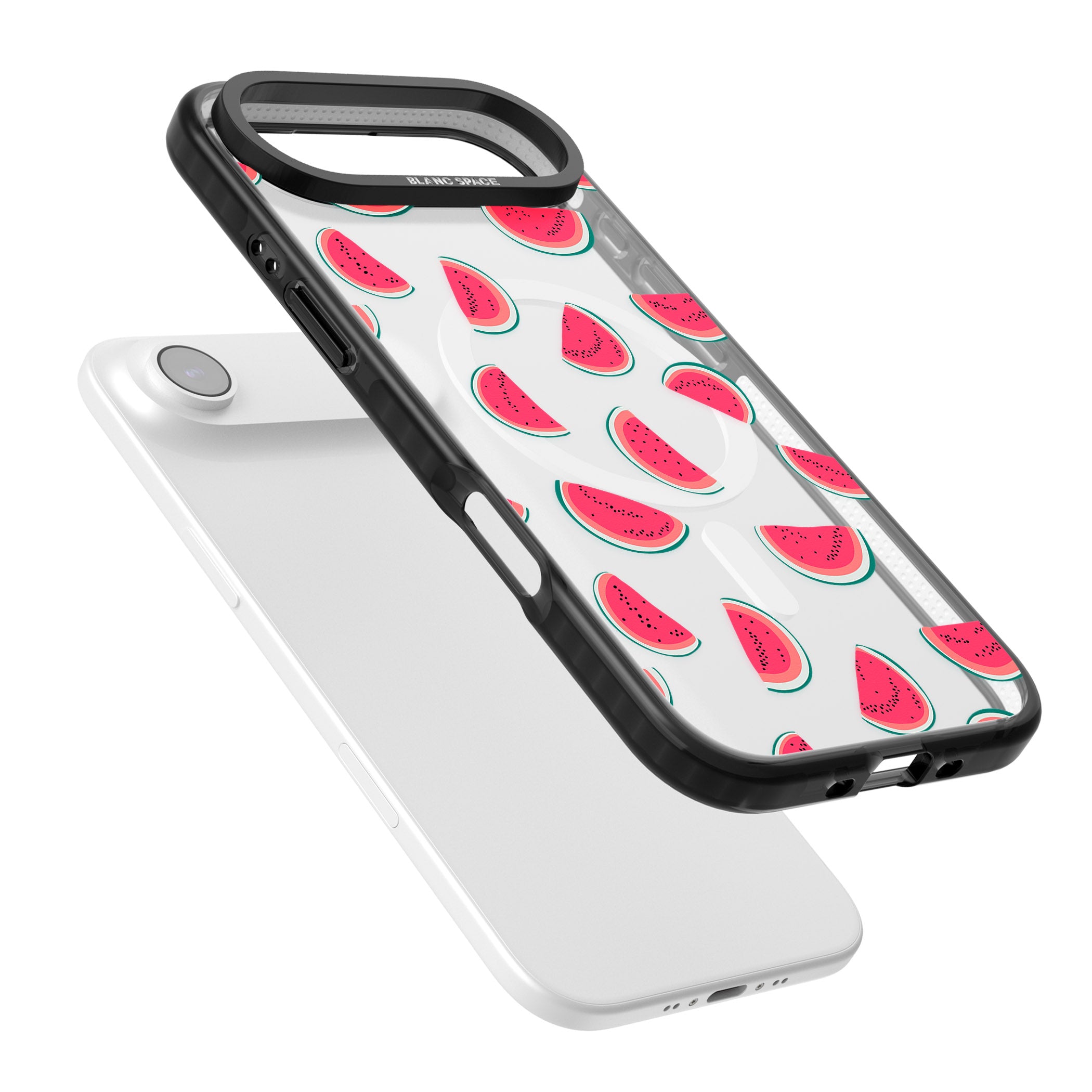 Watermelon Slices iPhone 17 Air Impact Pro Black Phone Case Colours