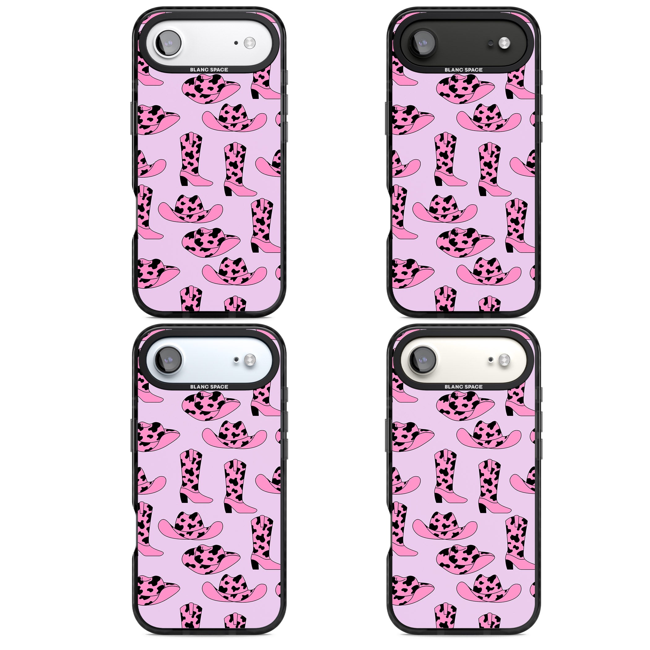 Cow Girl Pattern iPhone 17 Air Impact Pro Black Phone Case APT Impact Protection