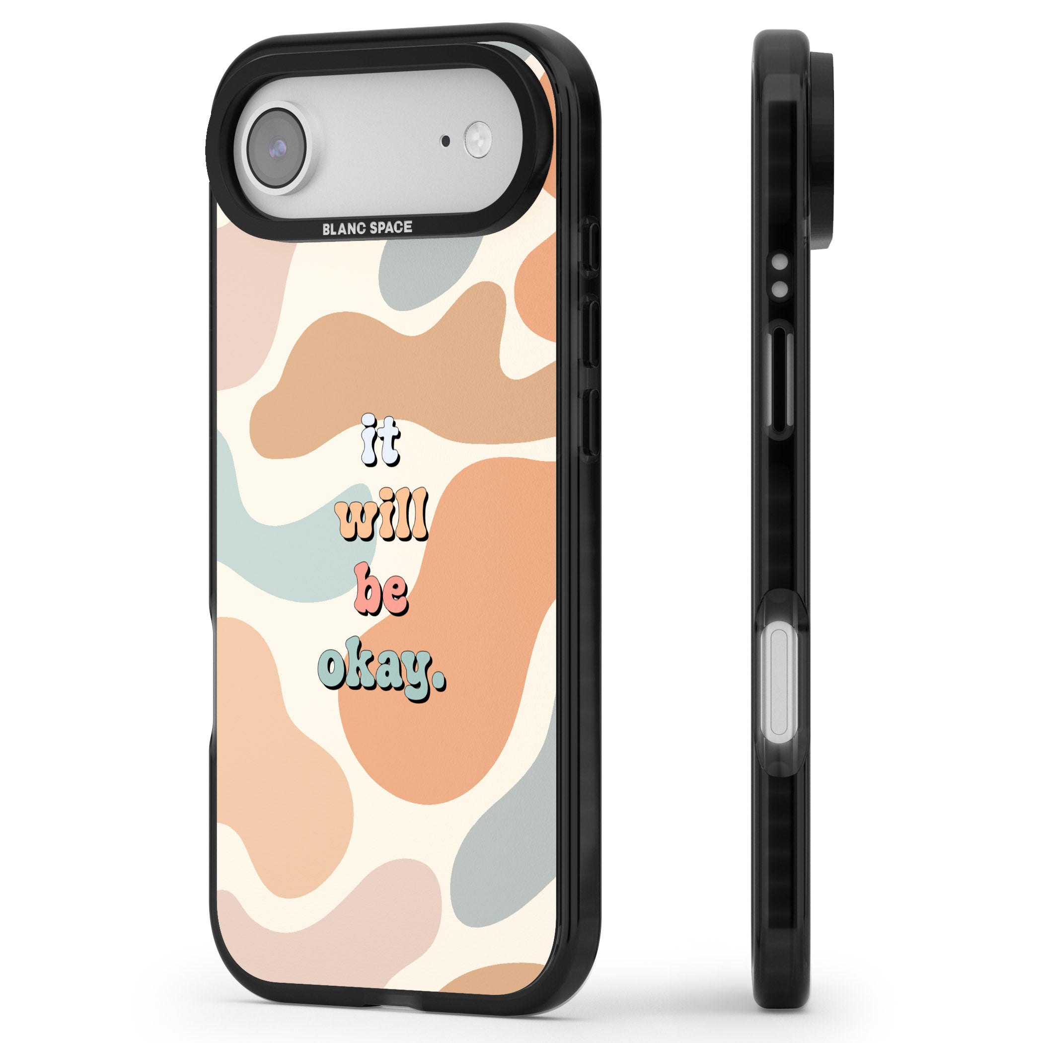 It Will Be Okay iPhone 17 Air Impact Pro Black Phone Case Side Profile