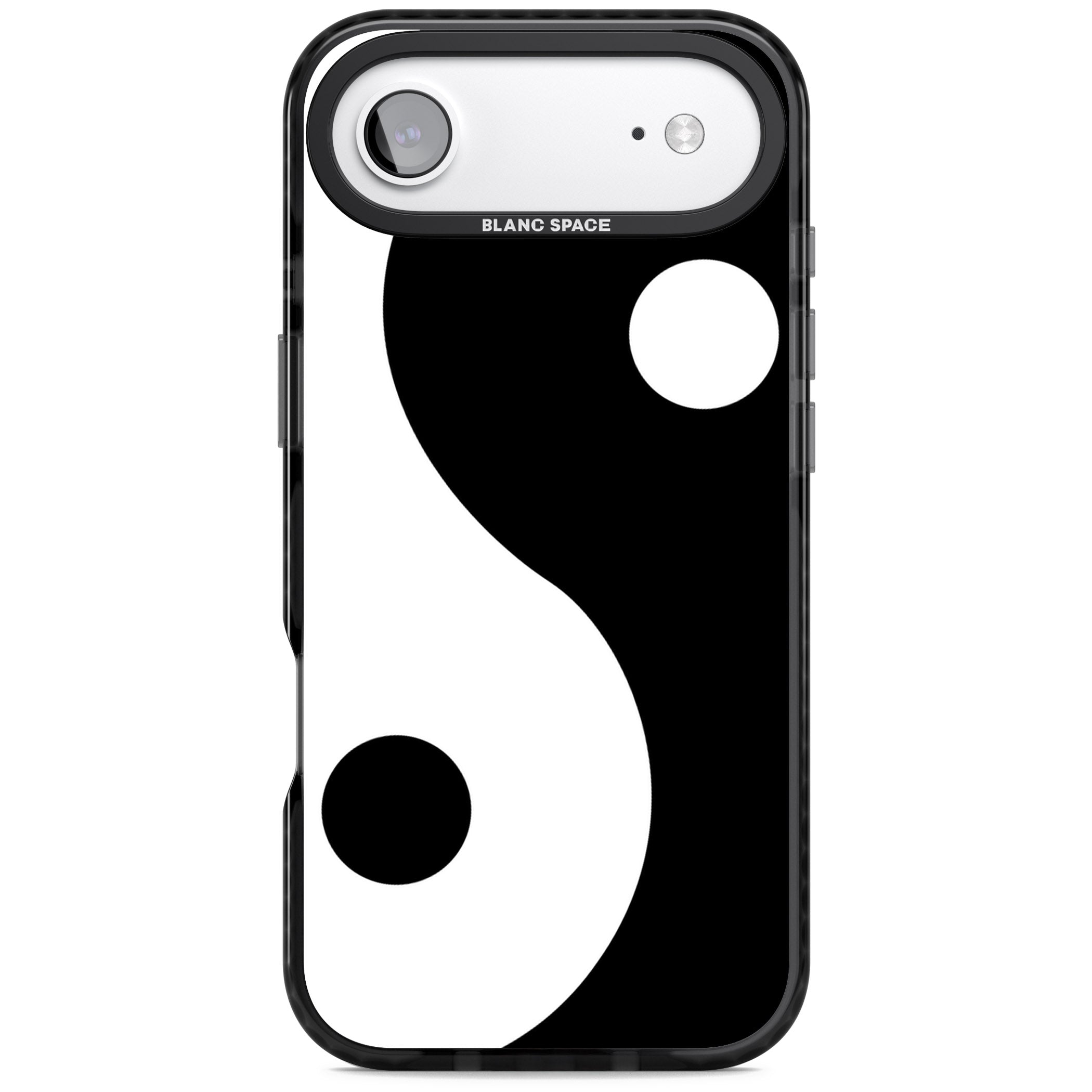 Large Yin Yang iPhone 17 Air Impact Pro Black Phone Case