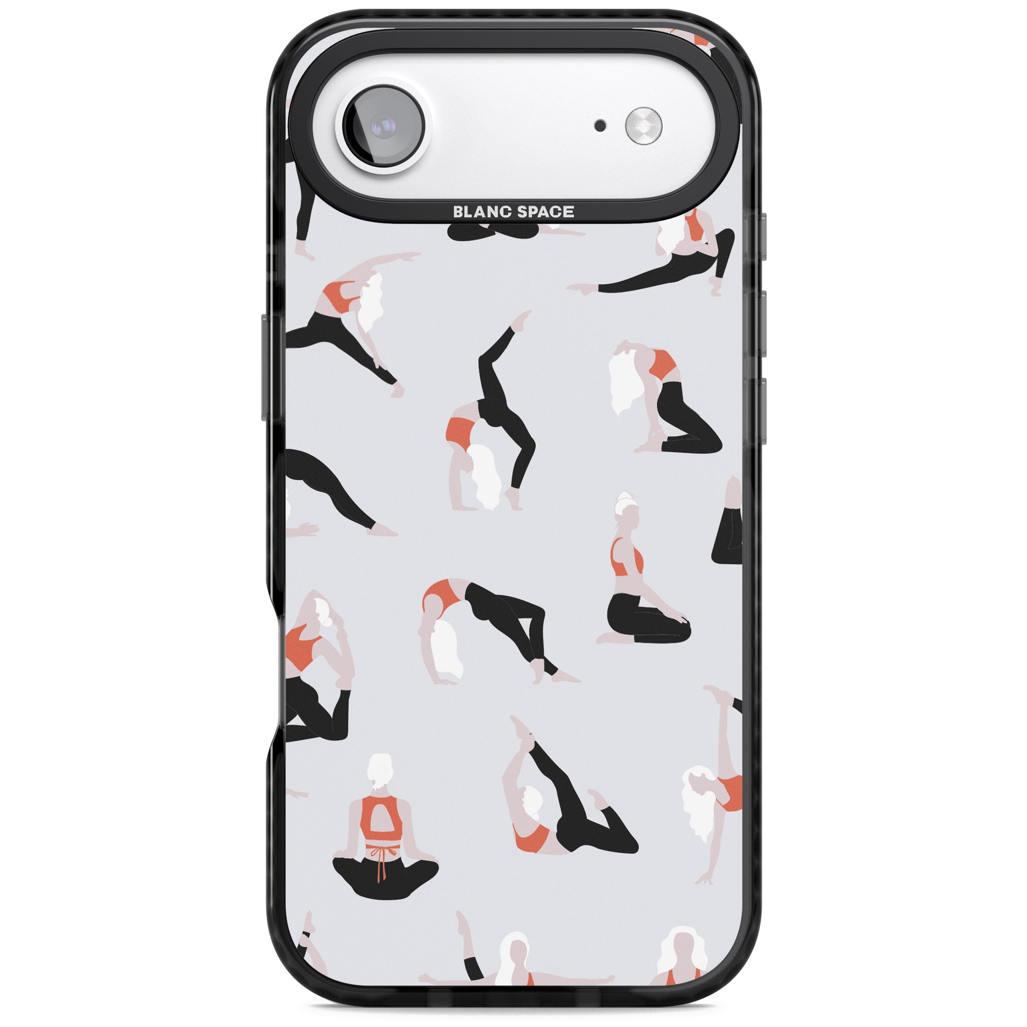 Yoga Poses Standard iPhone 17 Air Impact Pro Black Phone Case