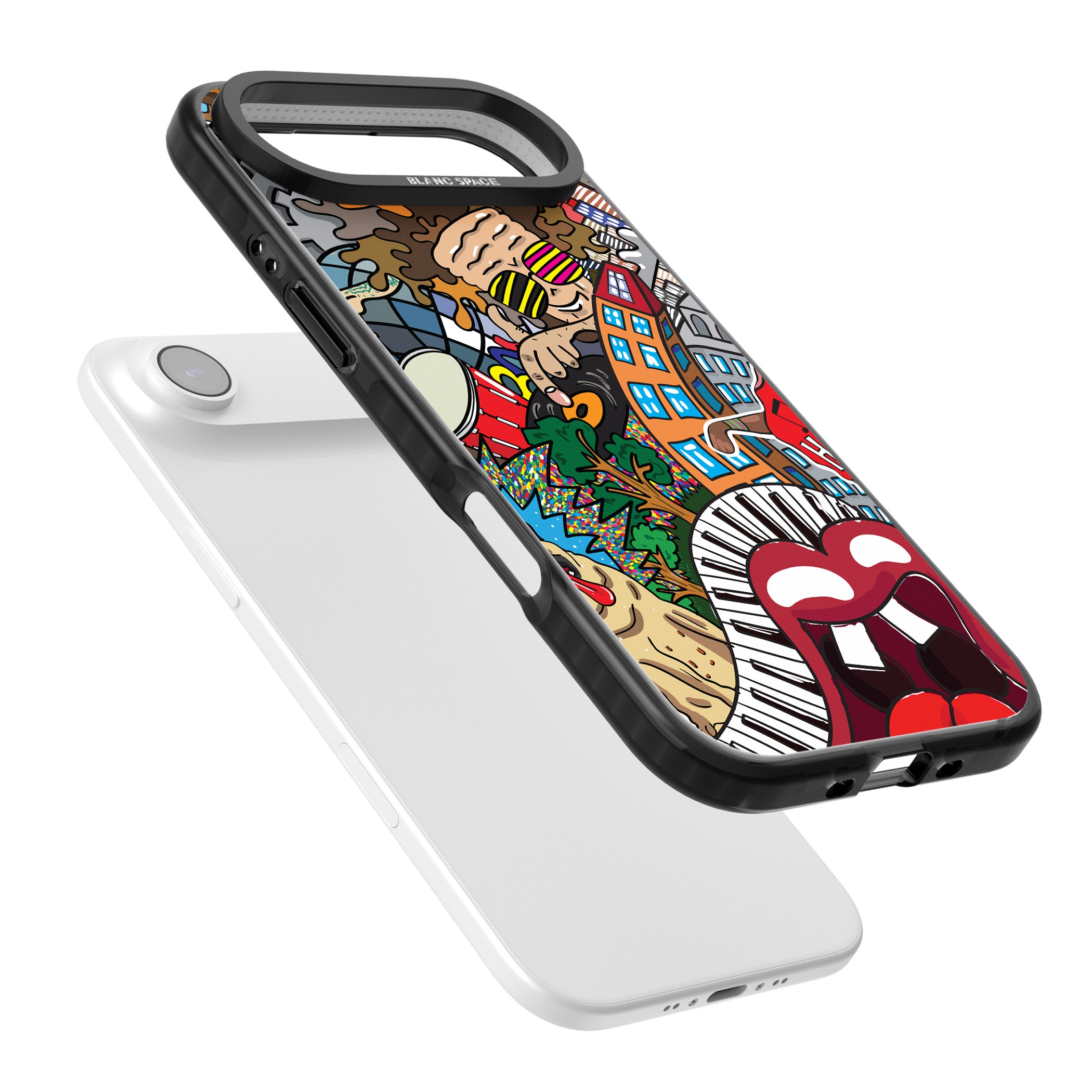 Funky Music City iPhone 17 Air Impact Pro Black Phone Case Colours