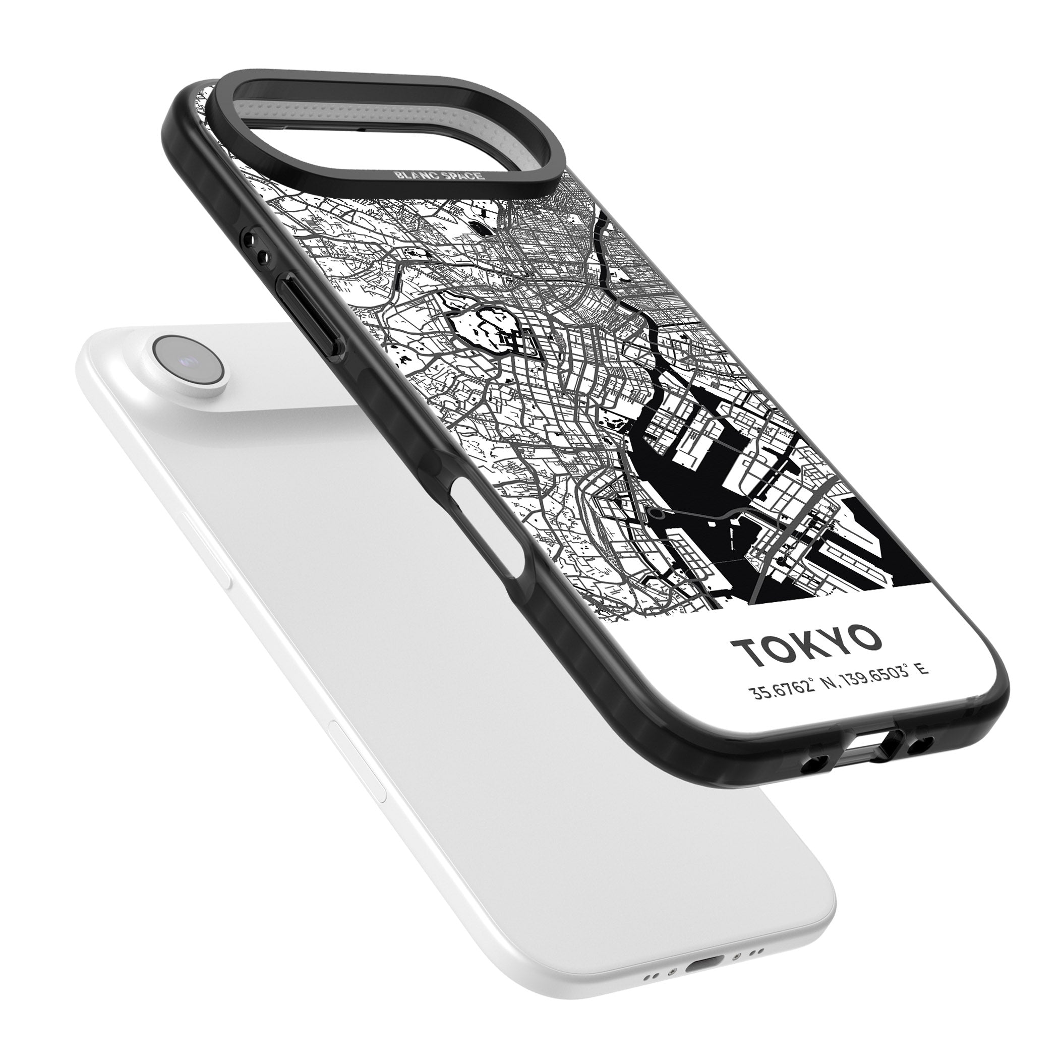Tokyo Map iPhone 17 Air Impact Black Phone Case Colours