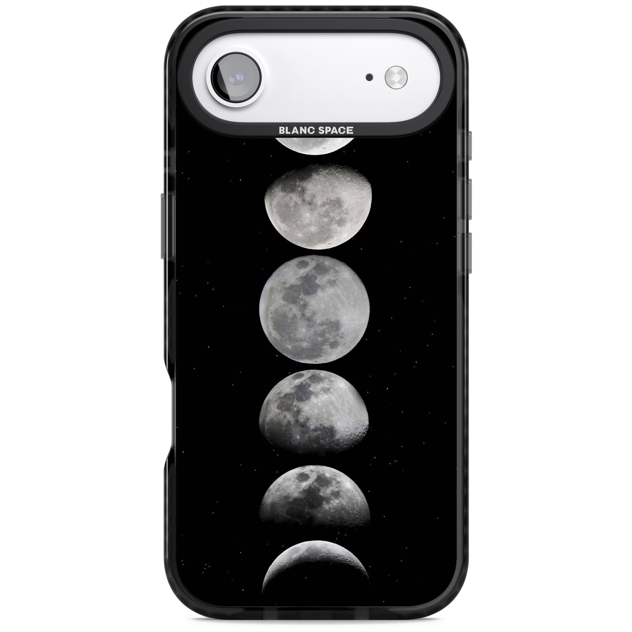 Phases Of The Moon iPhone 17 Air Impact Black Phone Case