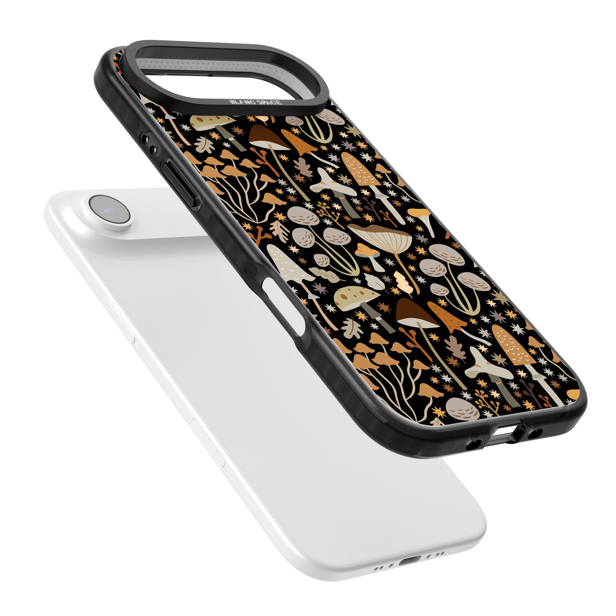 Mushroom Dream Pattern iPhone 17 Air Impact Black Phone Case Colours