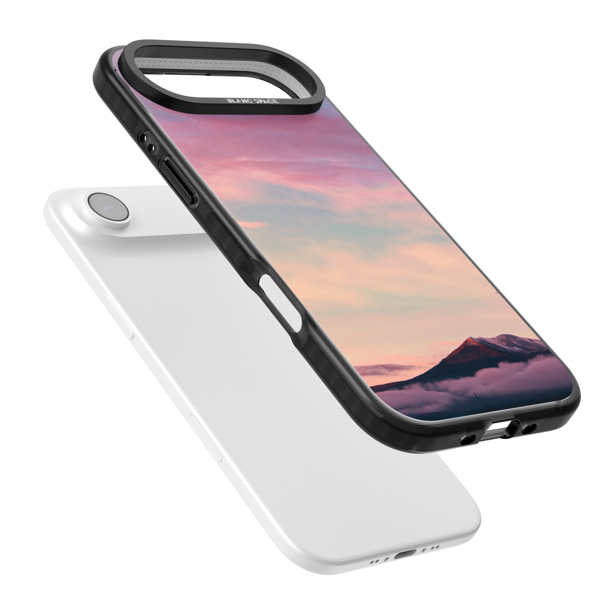 Pastel Mountain Sunset iPhone 17 Air Impact Black Phone Case Colours
