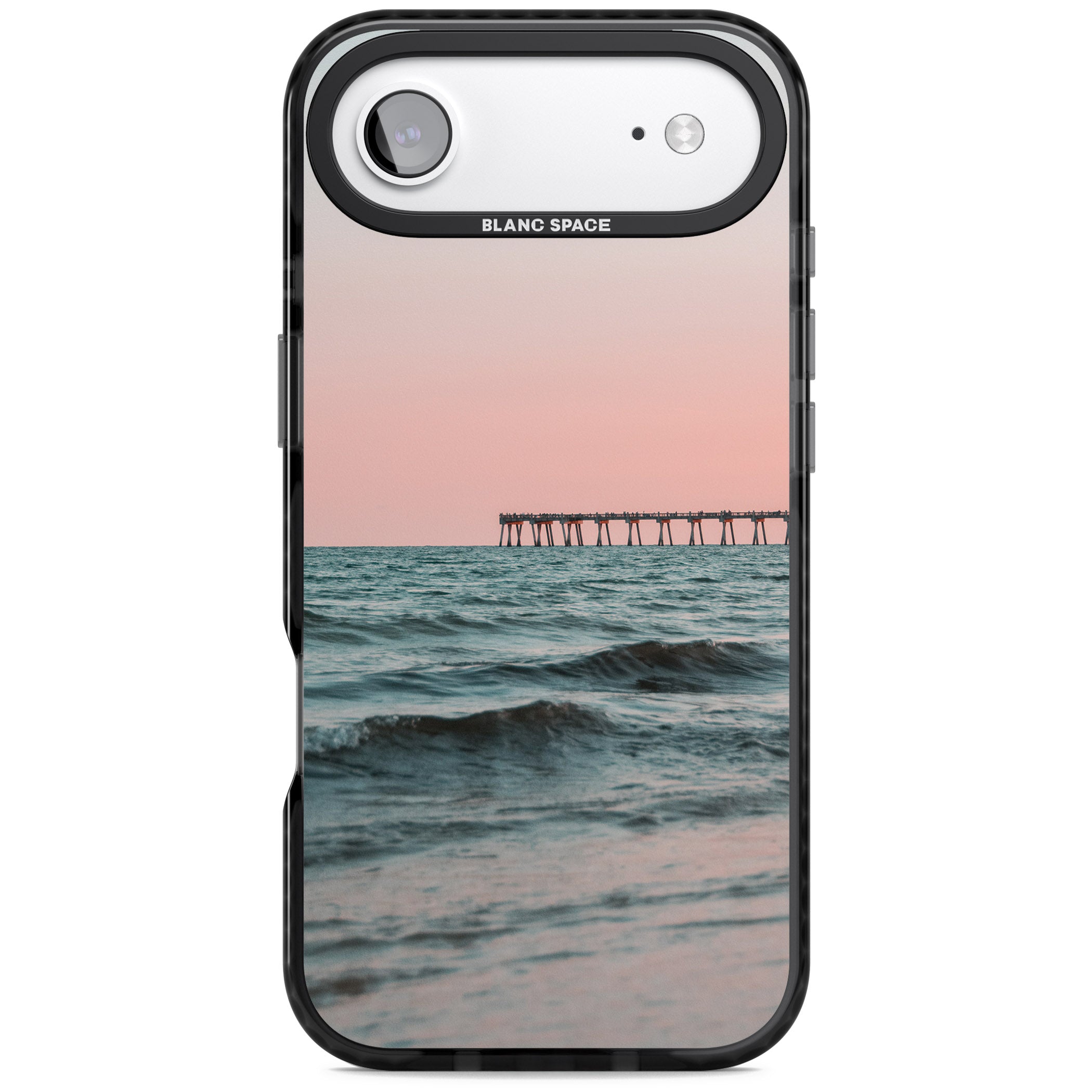 Sunset Pier iPhone 17 Air Impact Black Phone Case