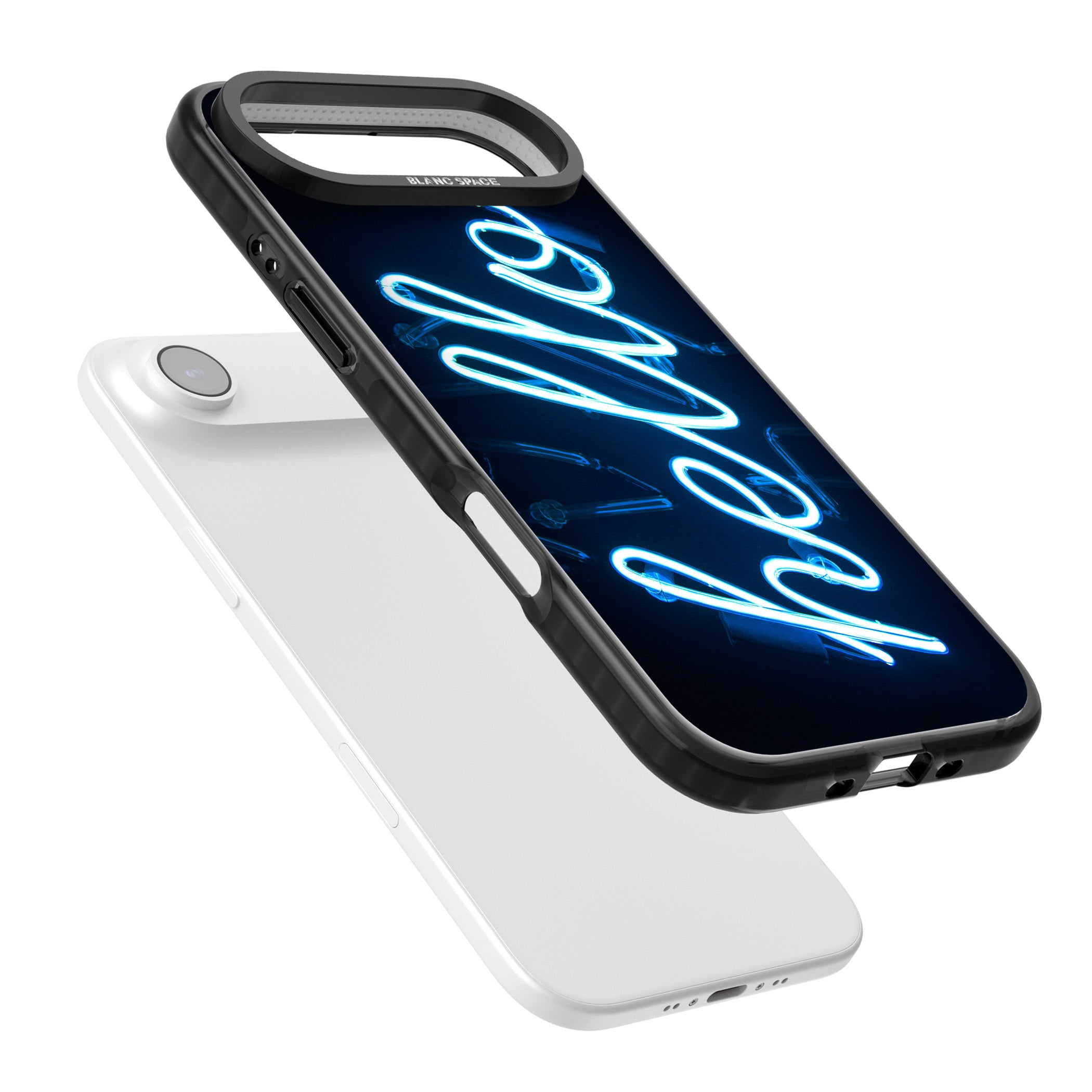 Hello Neon Sign iPhone 17 Air Impact Black Phone Case Colours