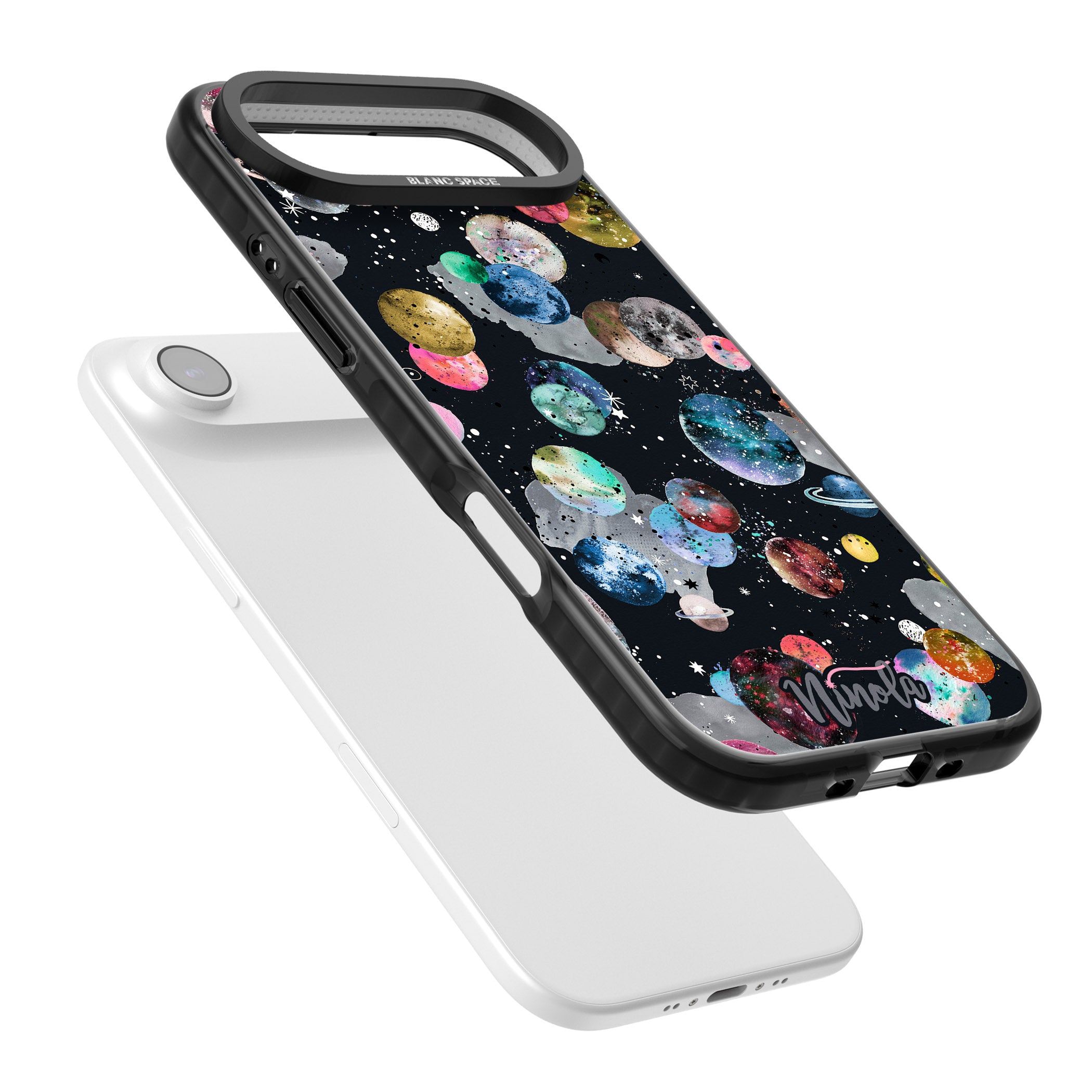 Cosmic Galaxy iPhone 17 Air Impact Black Phone Case Colours