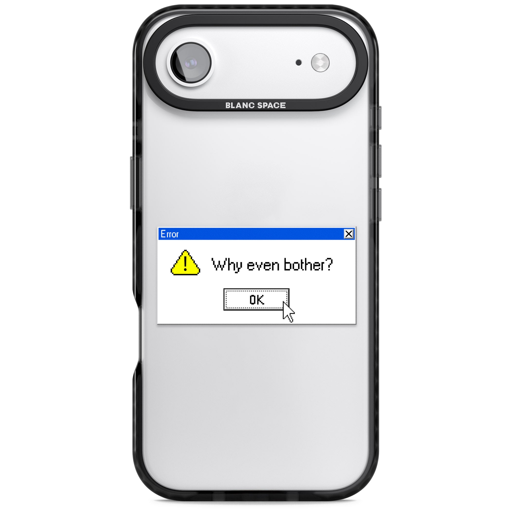 Why Even Bother Exe iPhone 17 Air Impact Black Phone Case