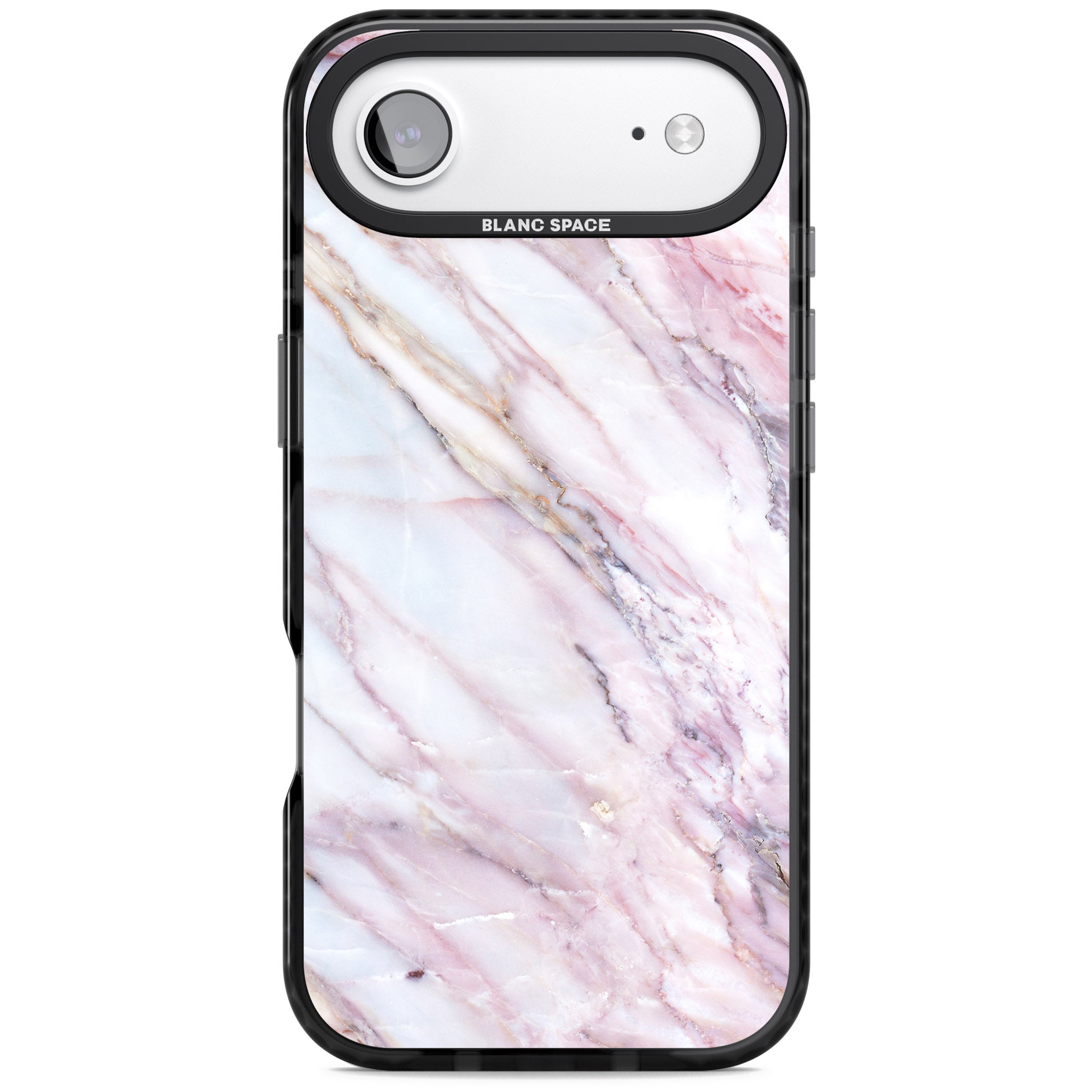 Blush Marble Glow iPhone 17 Air Impact Black Phone Case