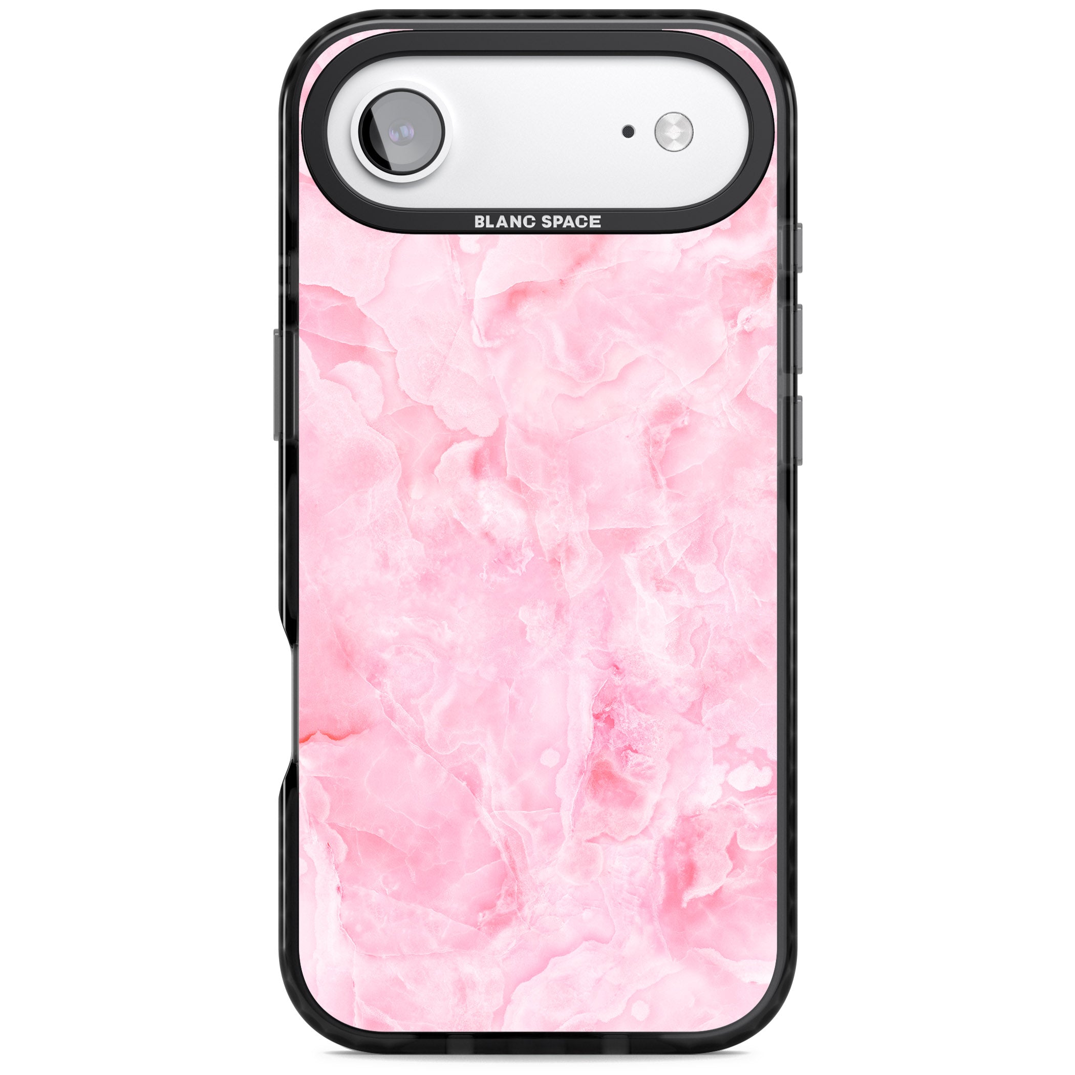 Pink Onyx Marble iPhone 17 Air Impact Black Phone Case
