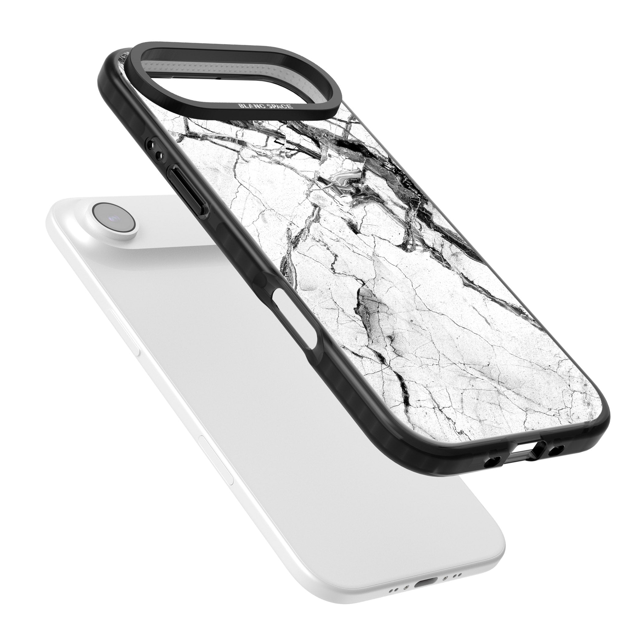 Storm Marble iPhone 17 Air Impact Black Phone Case Colours