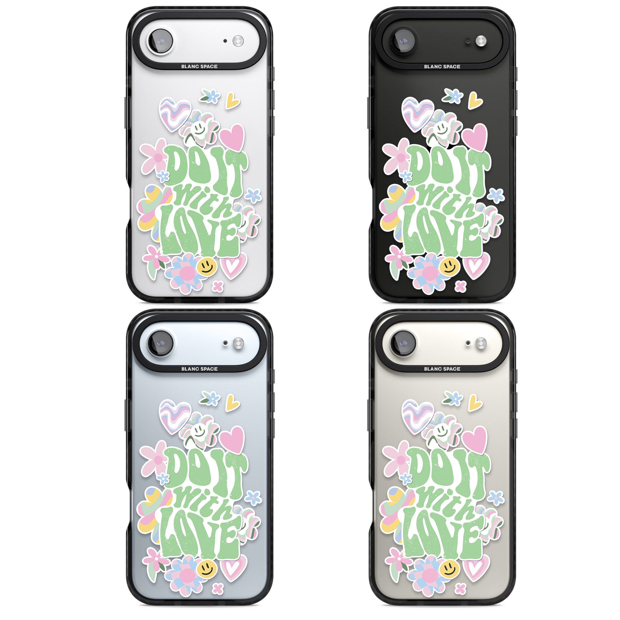 Do It With Love iPhone 17 Air Impact Black Phone Case APT Impact Protection