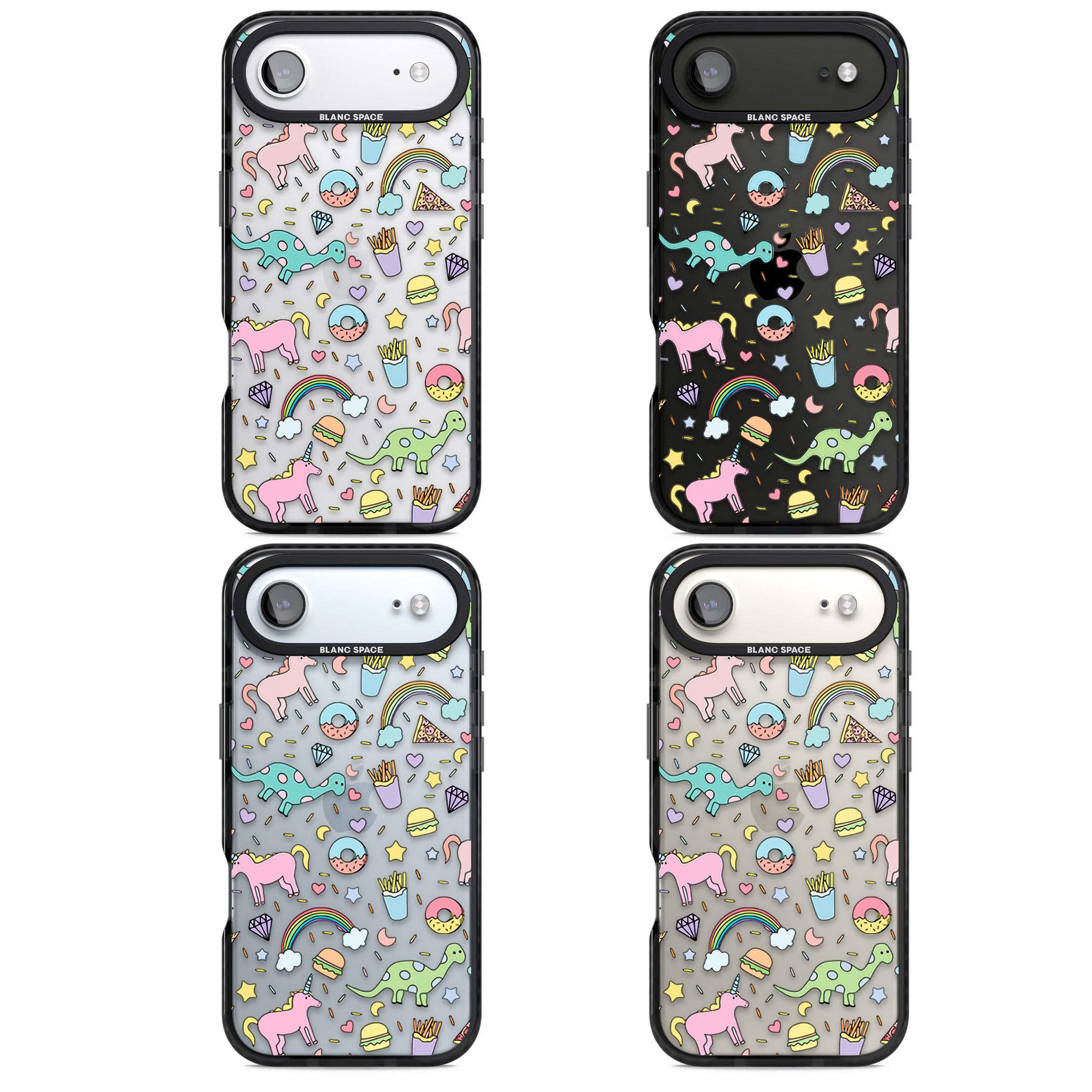 Cute Pattern iPhone 17 Air Impact Black Phone Case APT Impact Protection