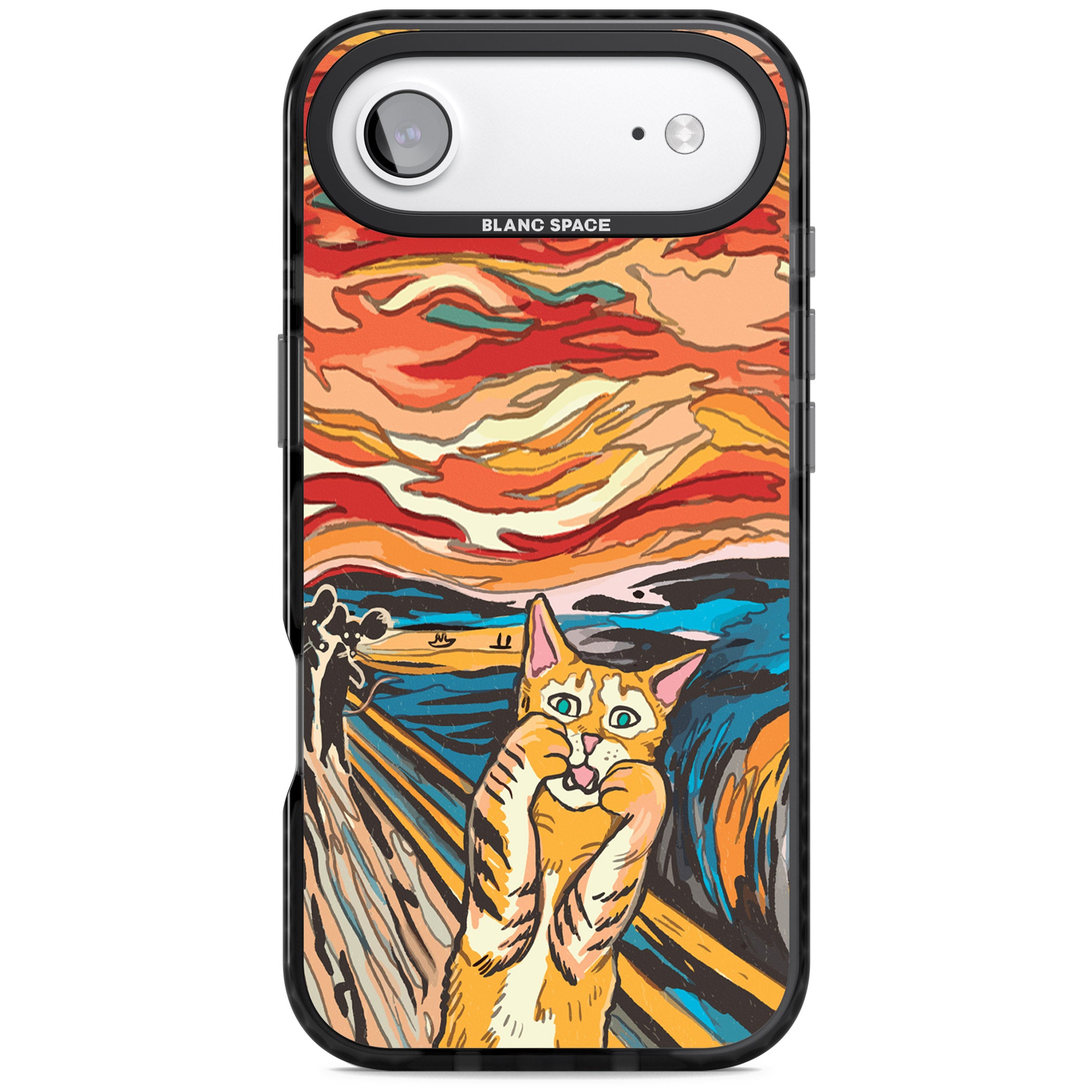 The Meow iPhone 17 Air Impact Black Phone Case