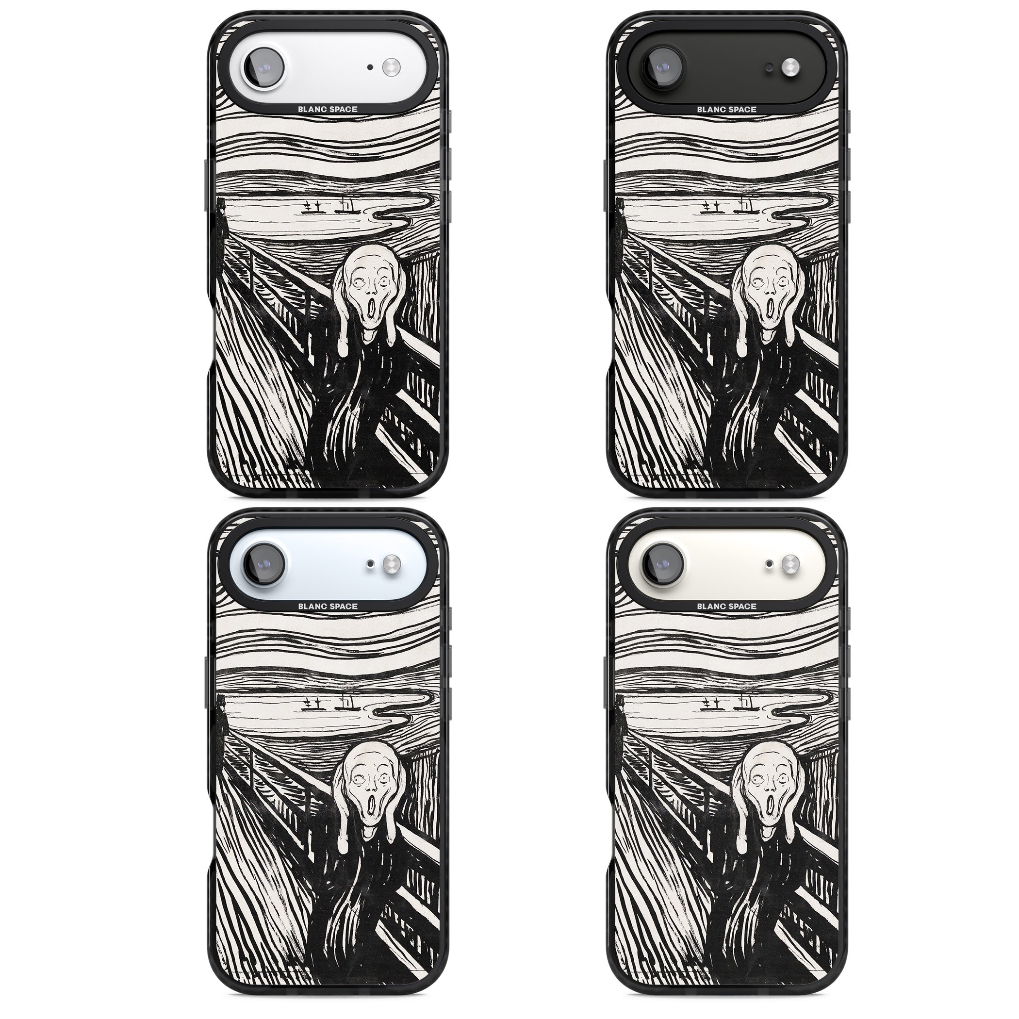 The Scream iPhone 17 Air Impact Black Phone Case APT Impact Protection
