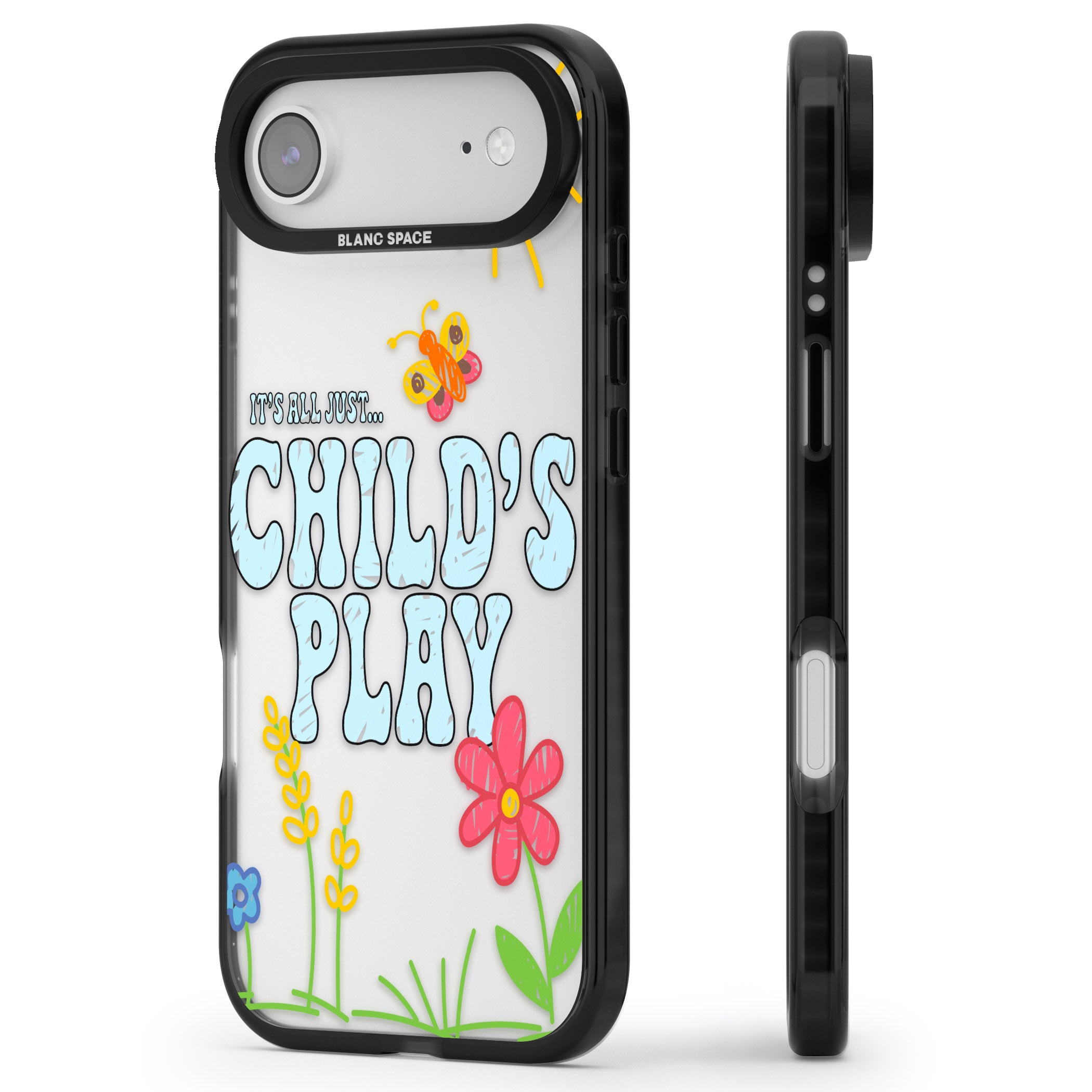 Child'S Play iPhone 17 Air Impact Black Phone Case Side Profile