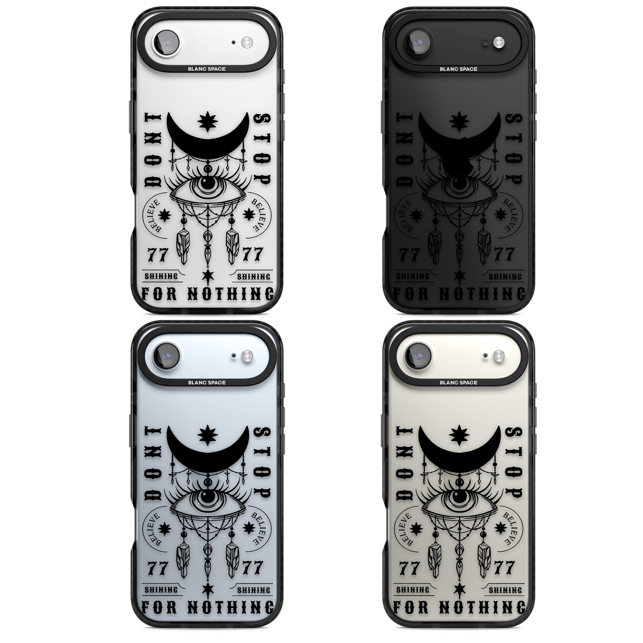 Dont Stop For Nothing iPhone 17 Air Impact Black Phone Case APT Impact Protection