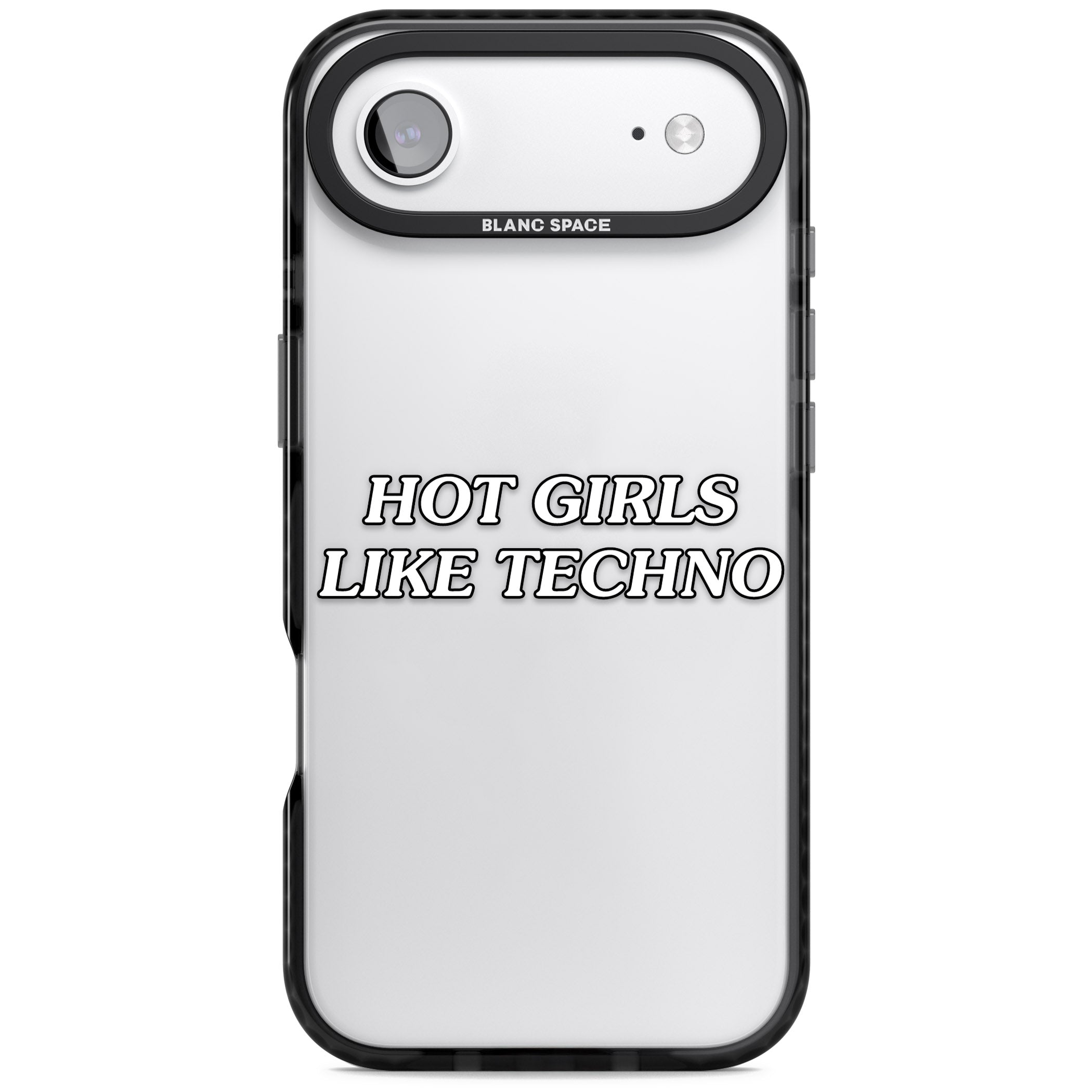 Hot Girls Like Techno iPhone 17 Air Impact Black Phone Case