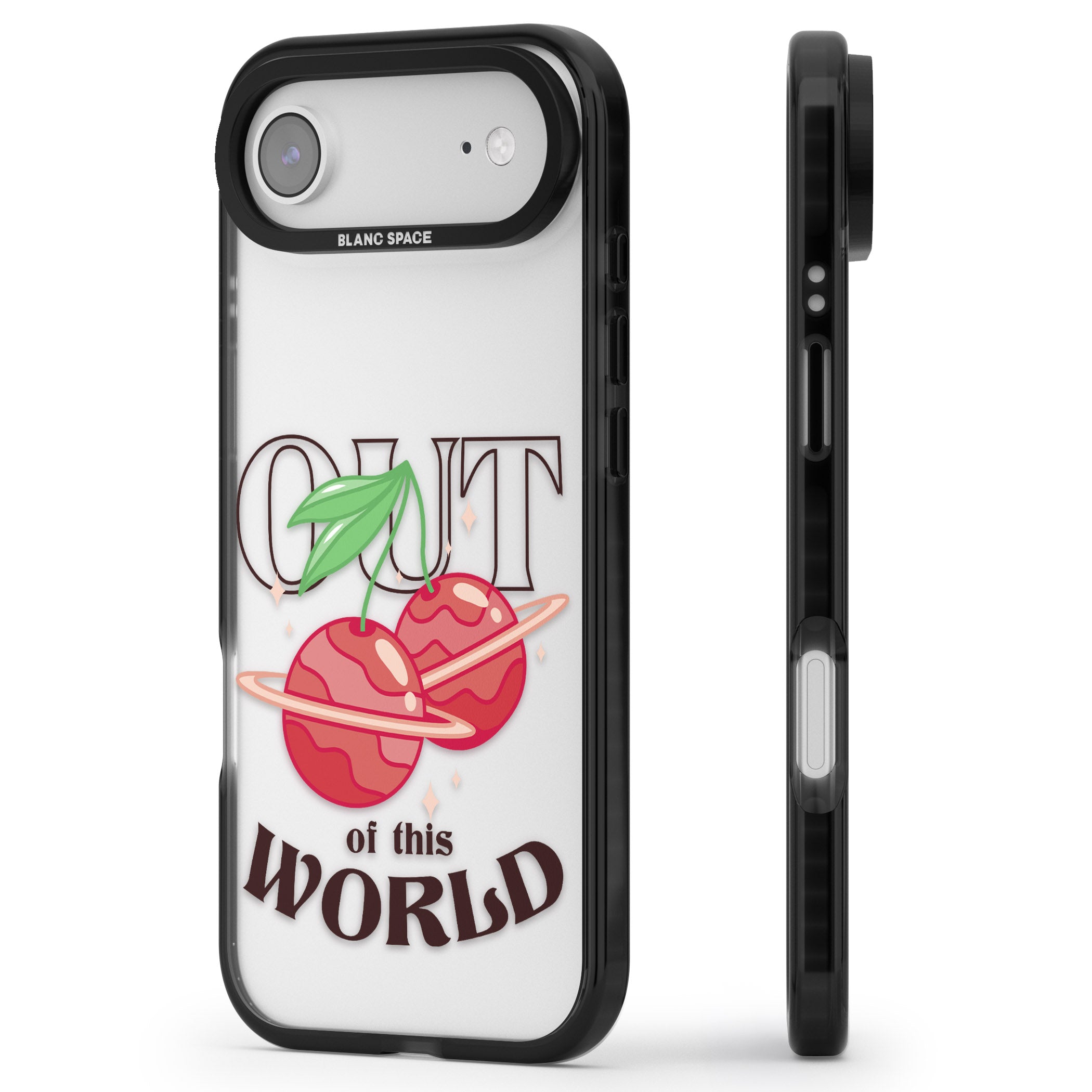 Out Of This World iPhone 17 Air Impact Black Phone Case Side Profile