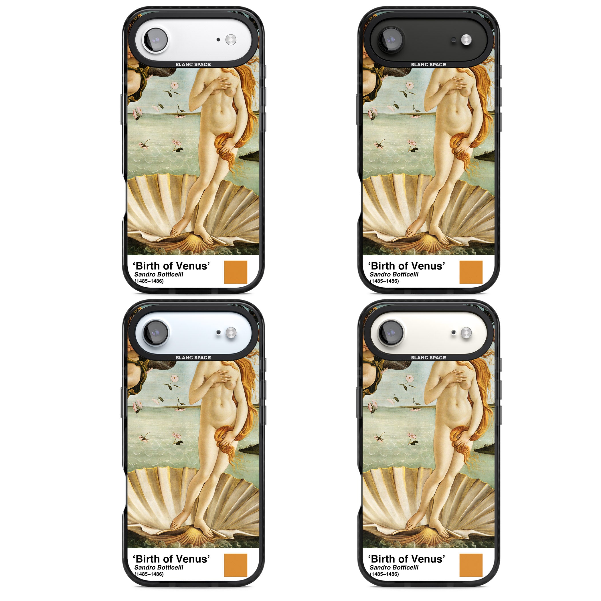 The Birth Of Venus iPhone 17 Air Impact Black Phone Case APT Impact Protection
