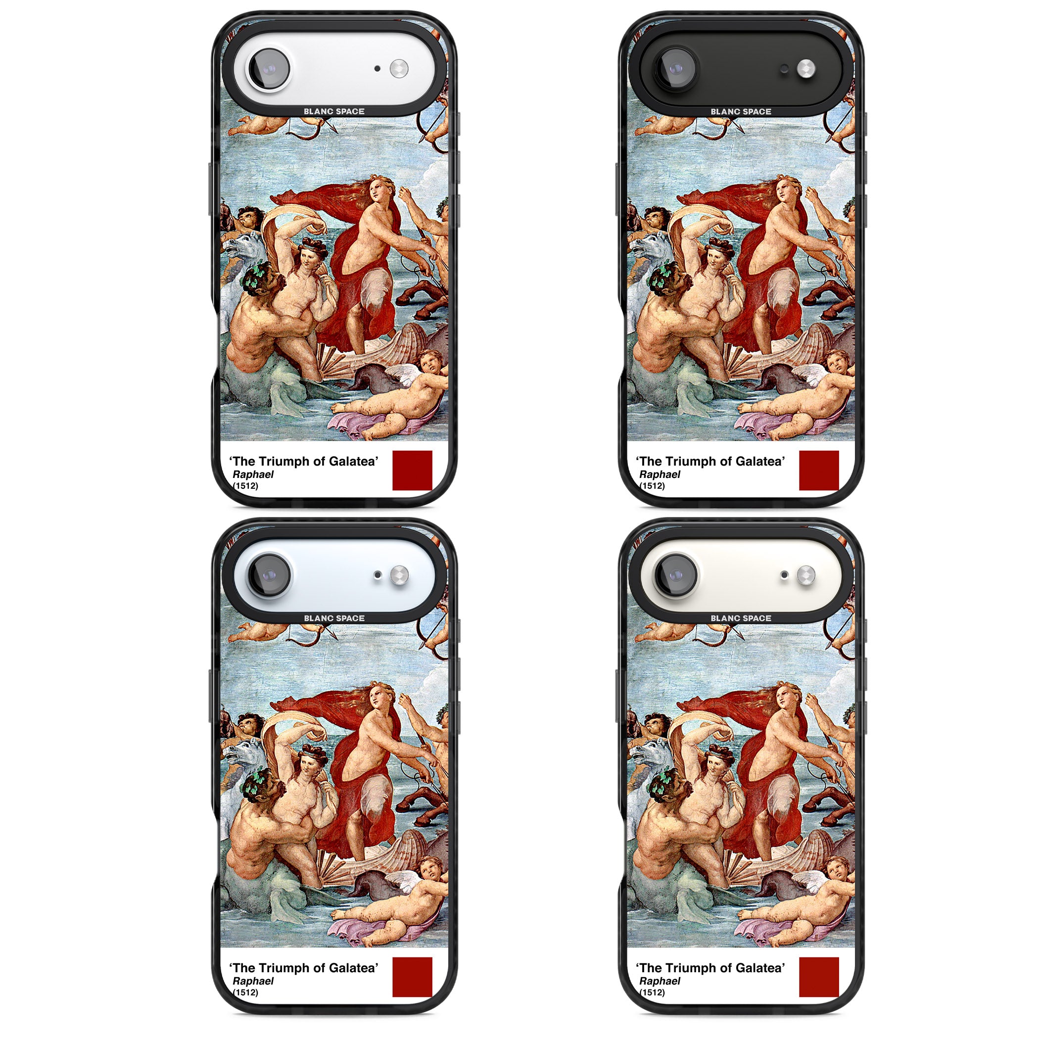 The Triumph Of Galatea iPhone 17 Air Impact Black Phone Case APT Impact Protection