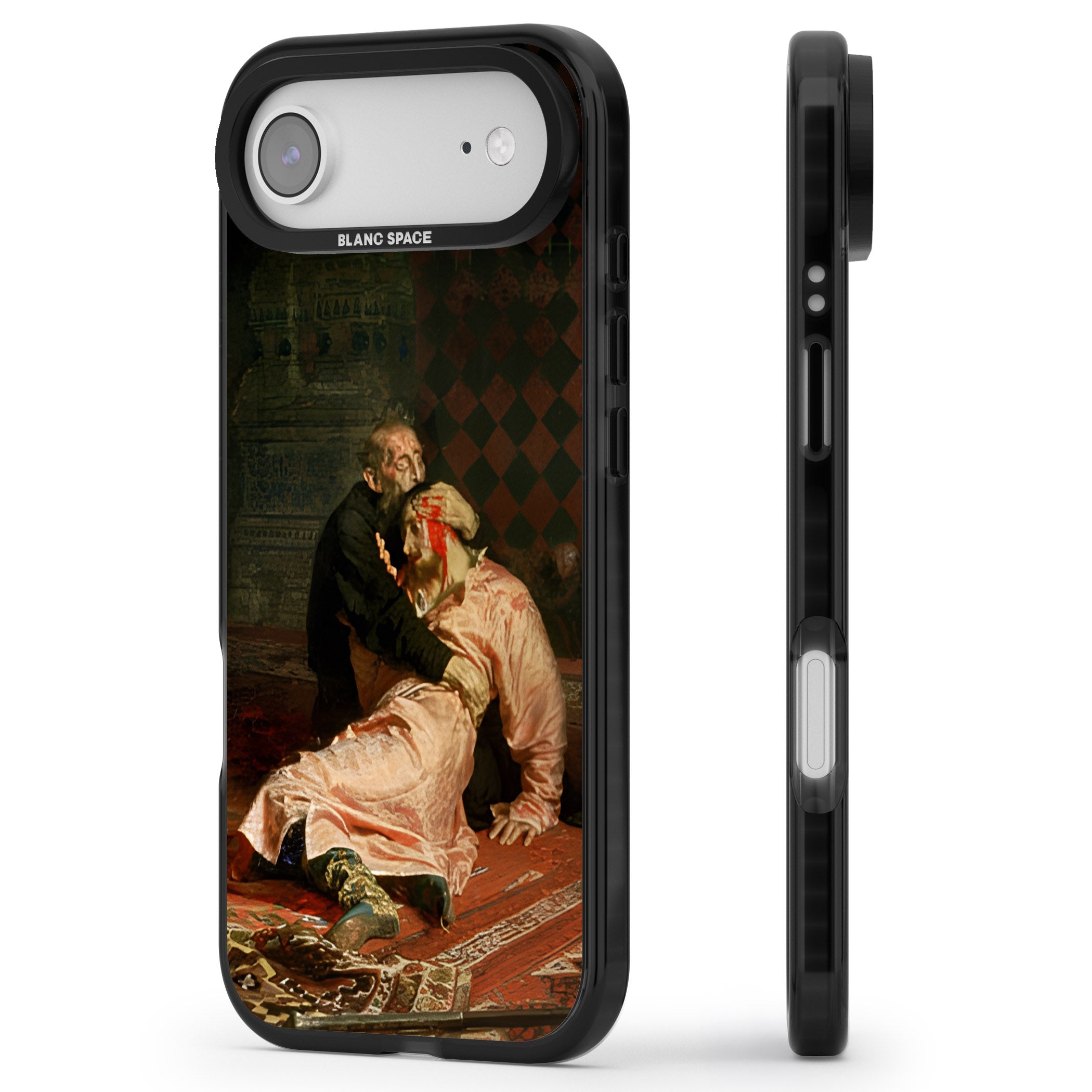 Ivan The Terrible & His Son iPhone 17 Air Impact Black Phone Case Side Profile