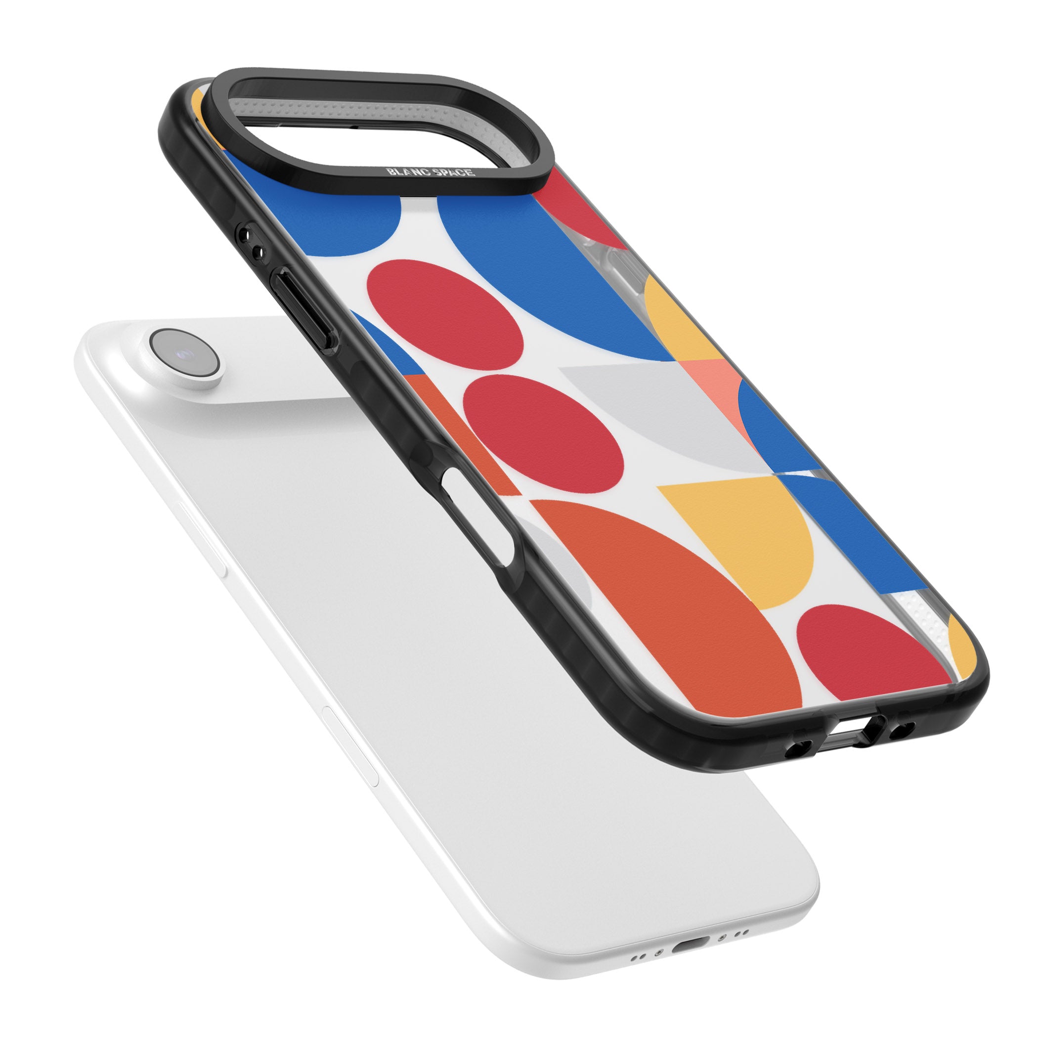 Abstract Colorful Geometric iPhone 17 Air Impact Black Phone Case Colours