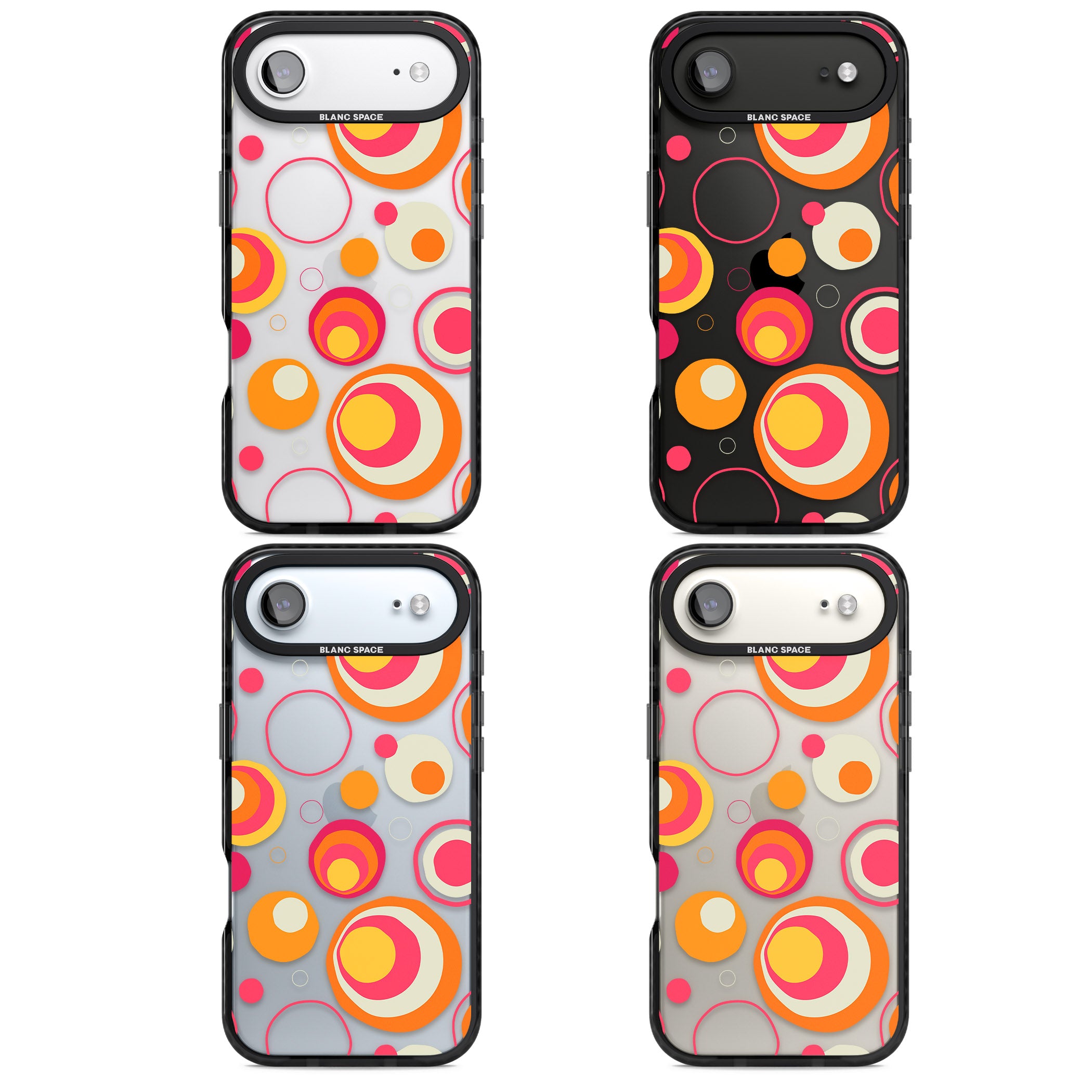 Mid Century Party Pattern iPhone 17 Air Impact Black Phone Case APT Impact Protection