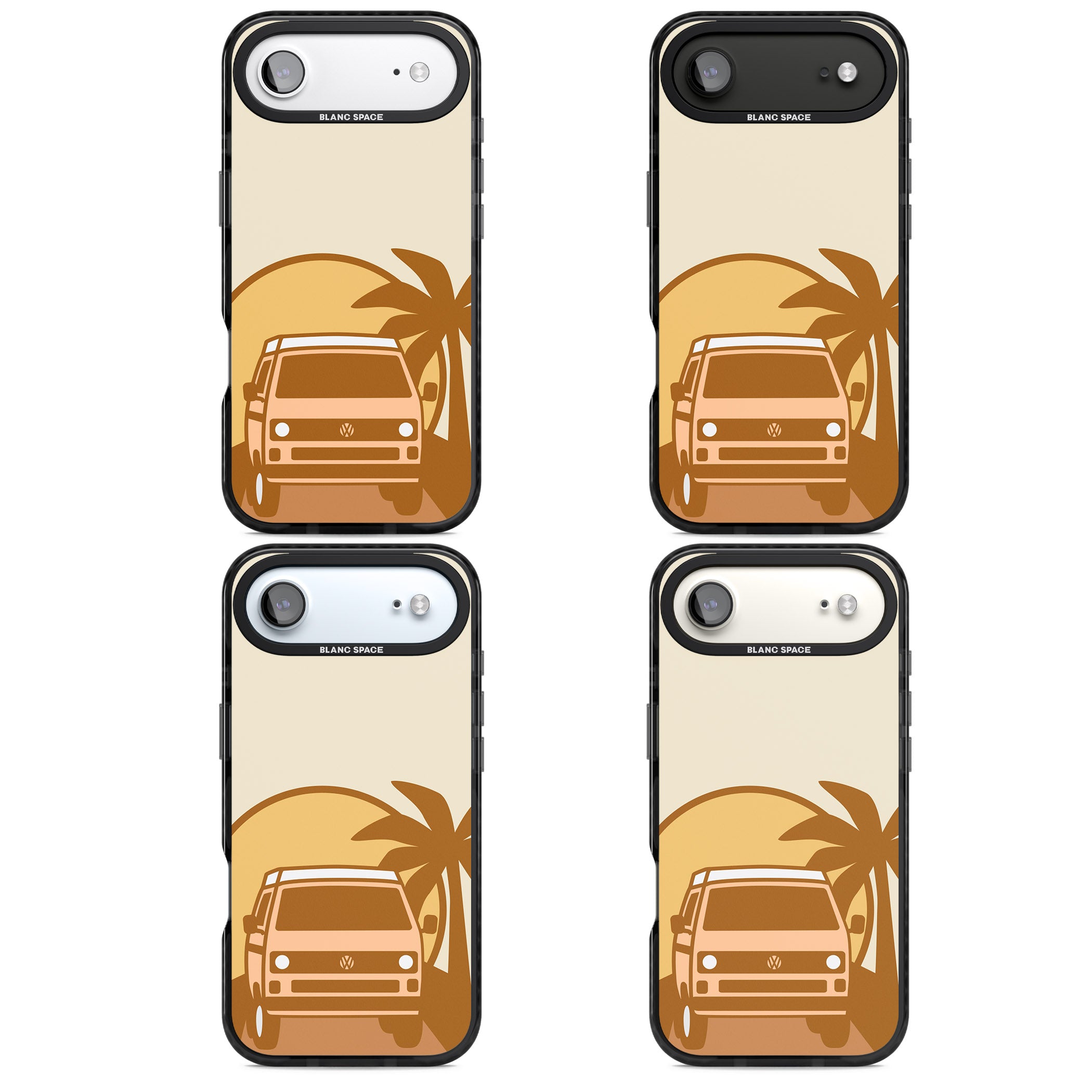 Sunset Van iPhone 17 Air Impact Black Phone Case APT Impact Protection