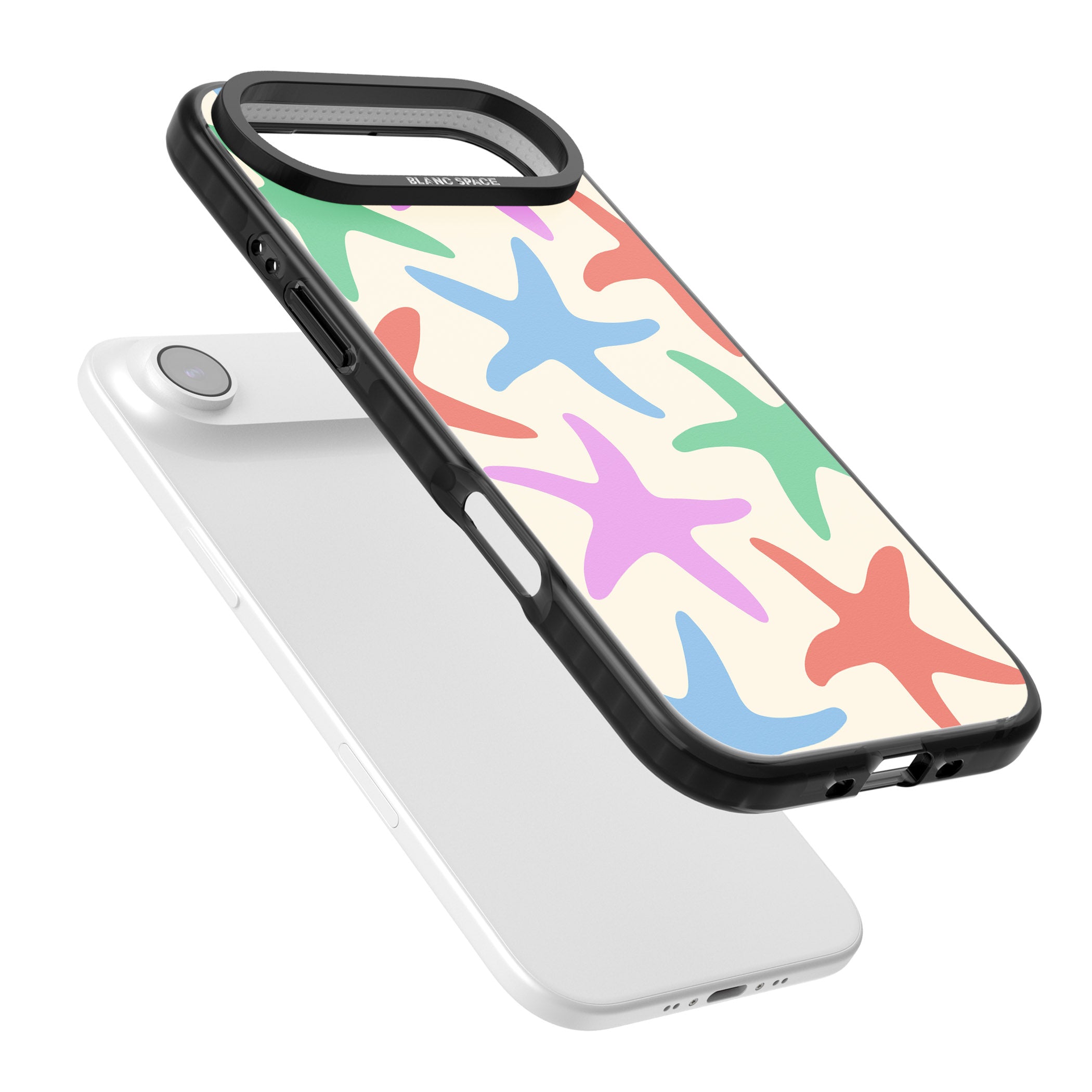 Pastel Starfish iPhone 17 Air Impact Black Phone Case Colours