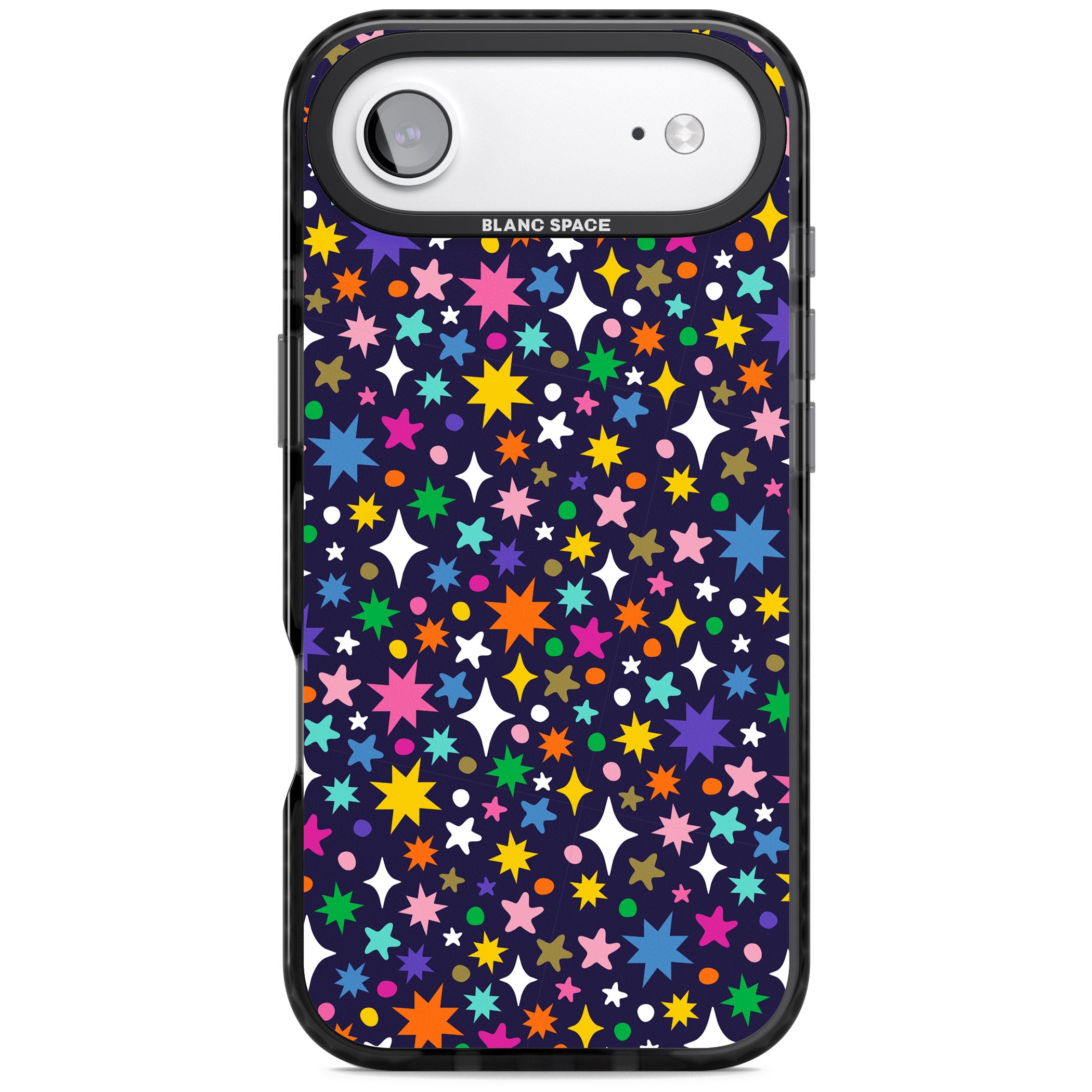 Rainbow Starburst (Purple) iPhone 17 Air Impact Black Phone Case