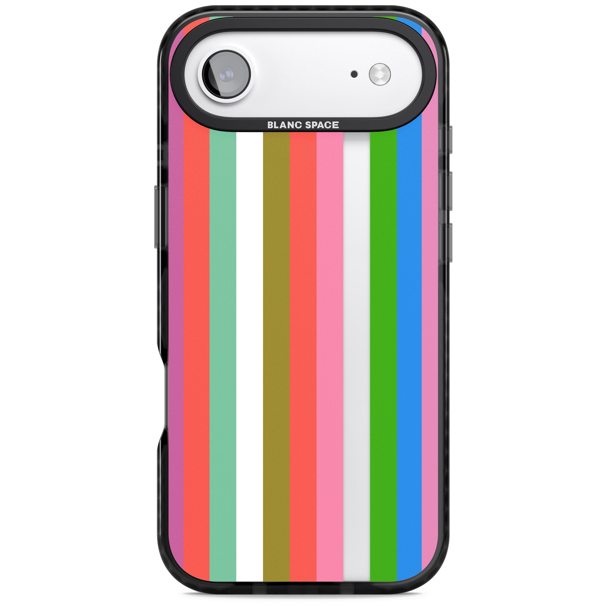 Vibrant Stripes iPhone 17 Air Impact Black Phone Case