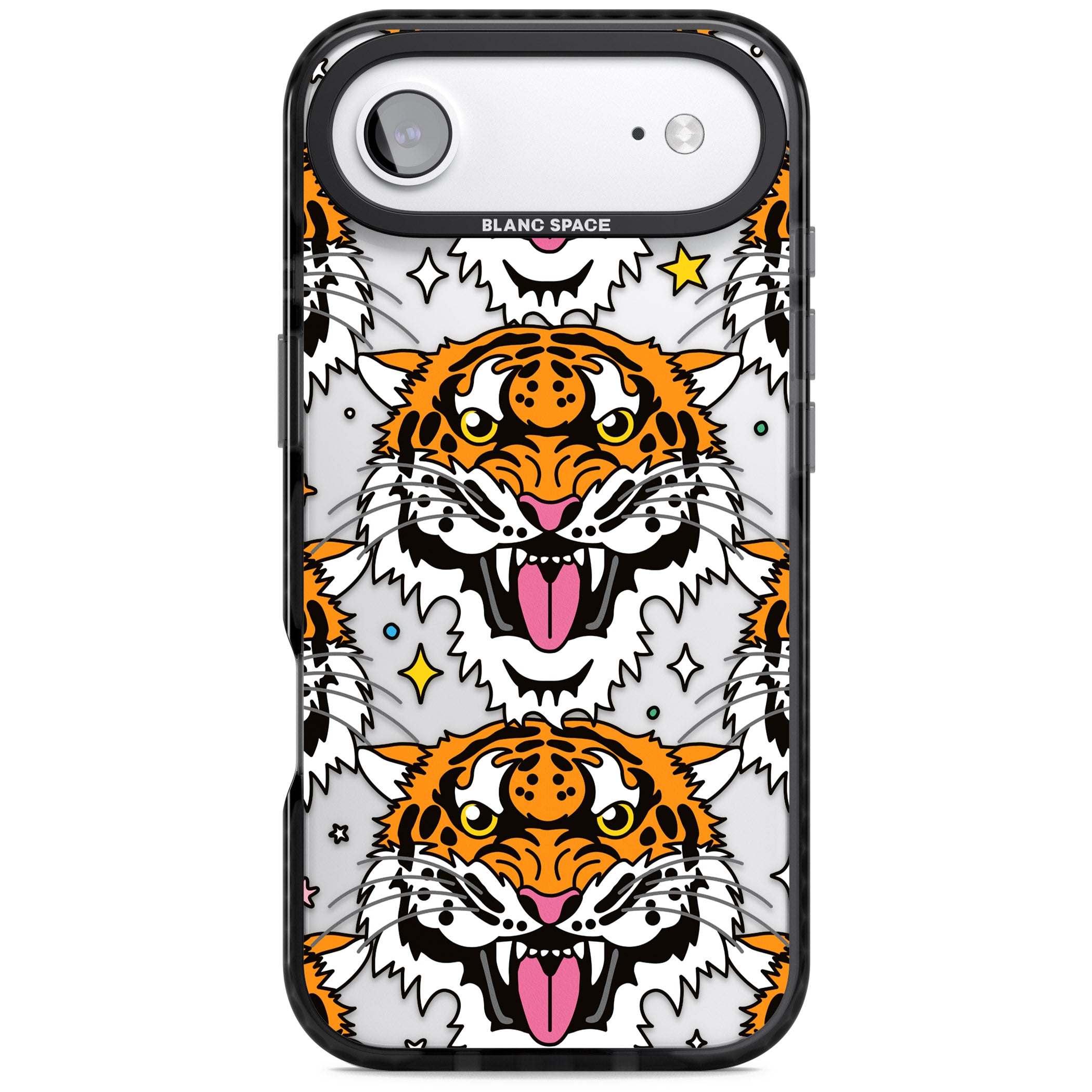 Fierce Jungle Tigers iPhone 17 Air Impact Black Phone Case