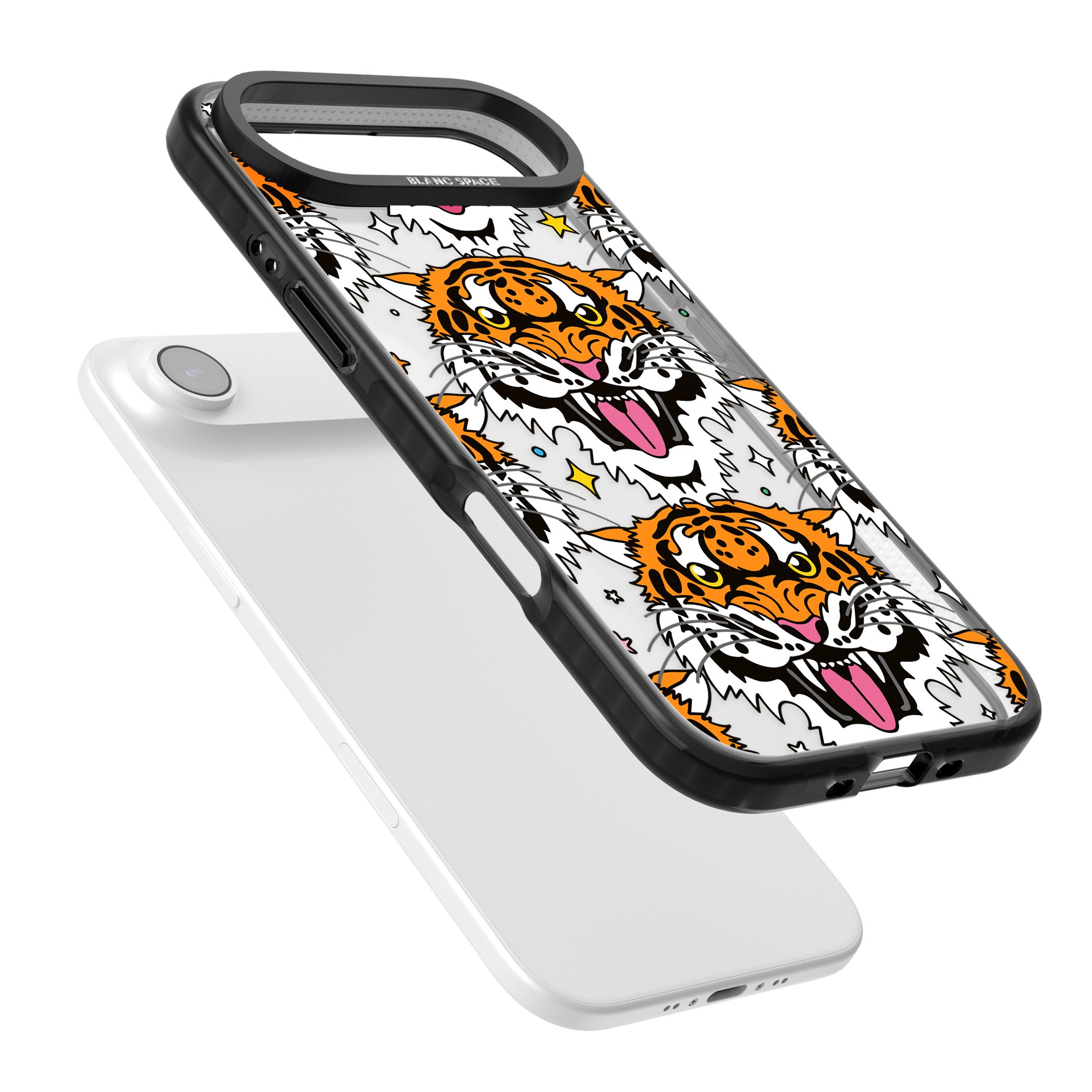 Fierce Jungle Tigers iPhone 17 Air Impact Black Phone Case Colours