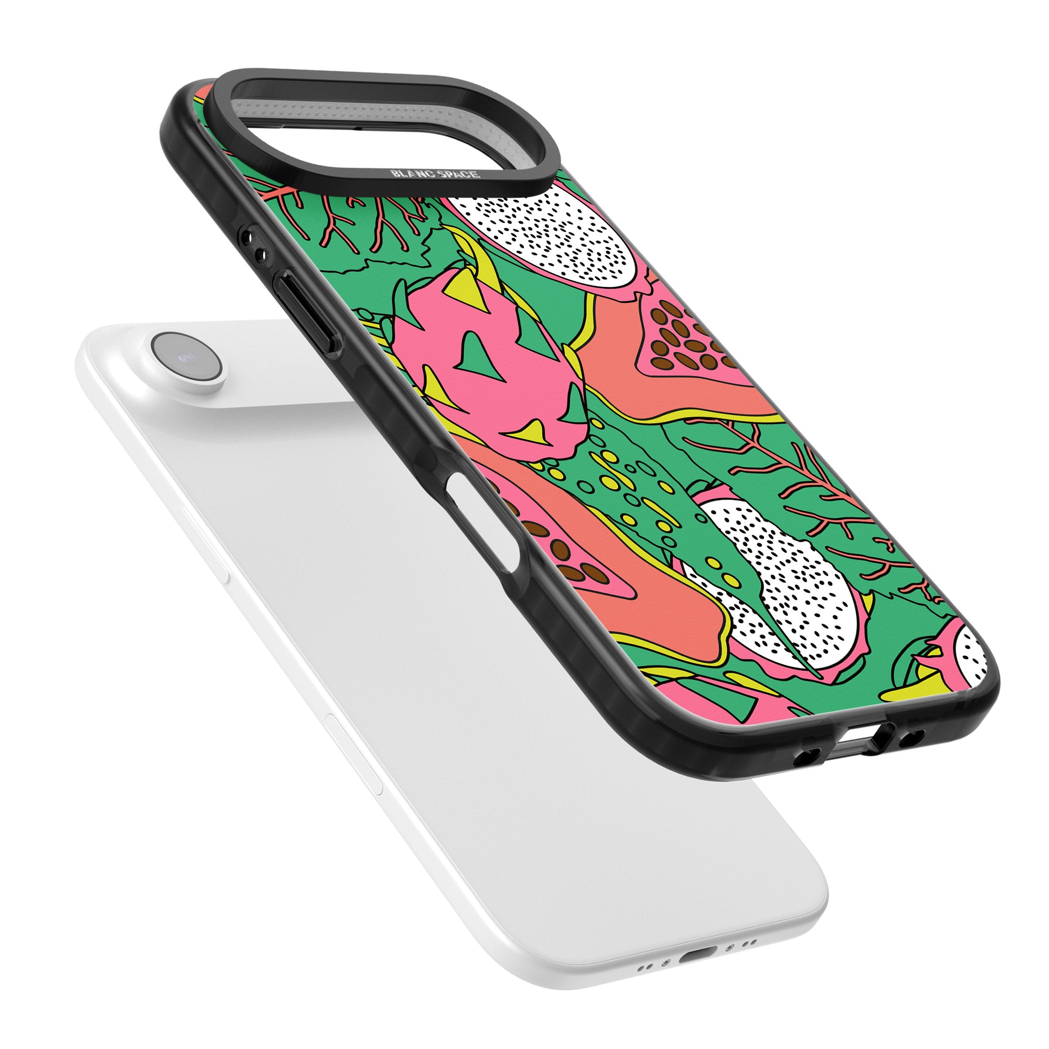 Psychedelic Salad iPhone 17 Air Impact Black Phone Case Colours