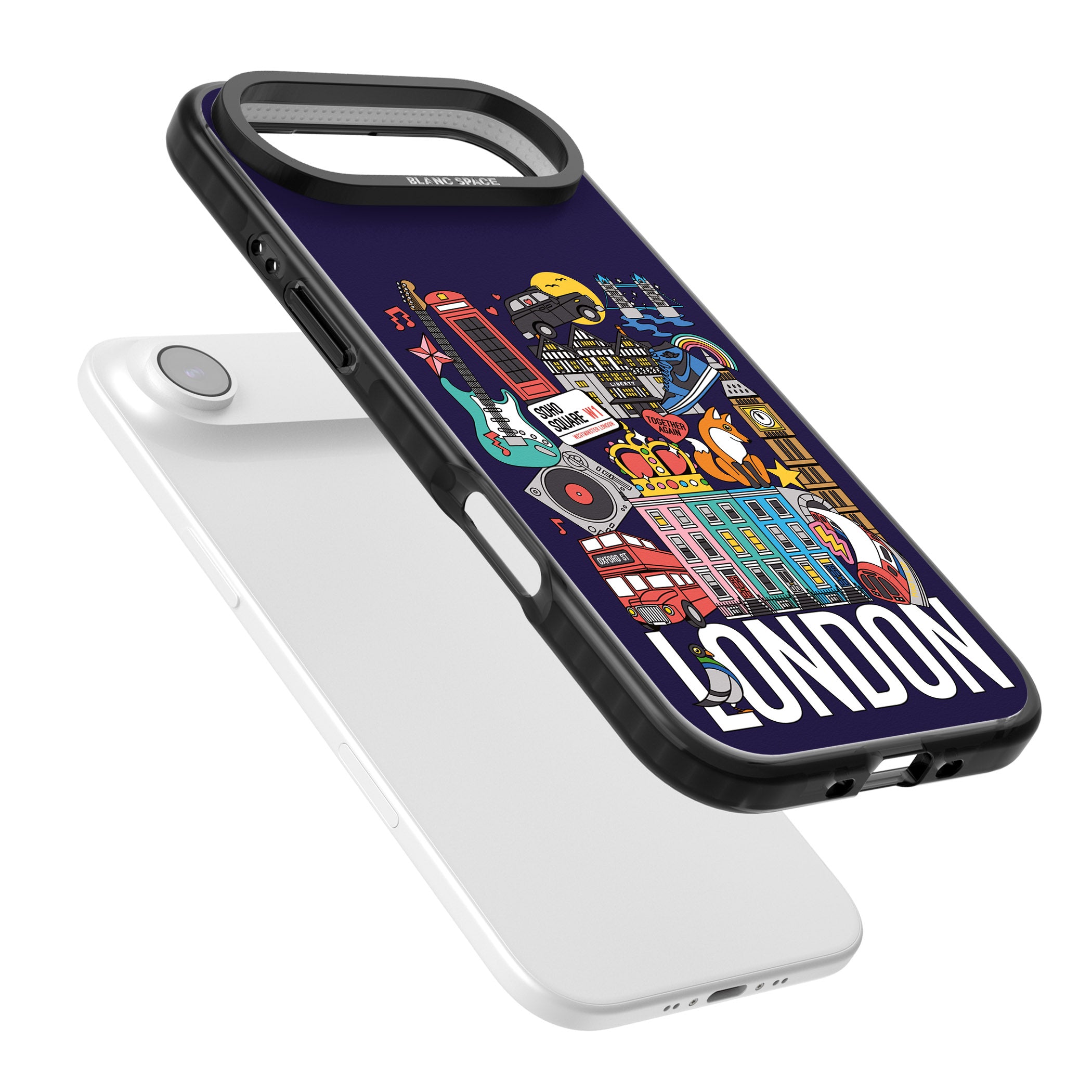 London Calling iPhone 17 Air Impact Black Phone Case Colours