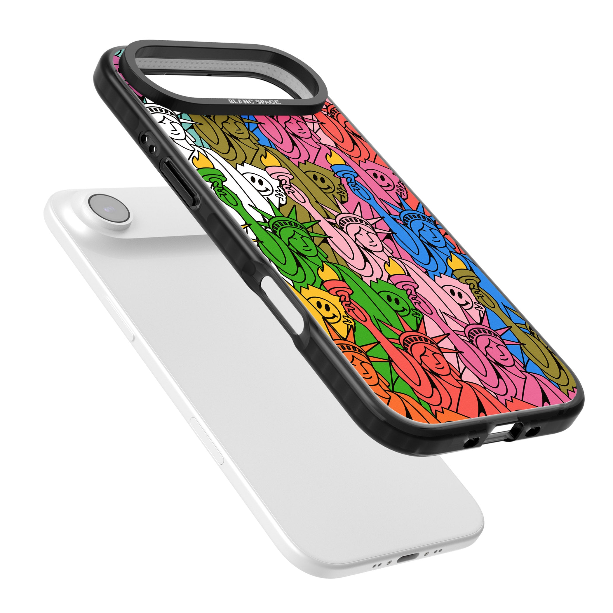 Multicolour Liberty Pattern iPhone 17 Air Impact Black Phone Case Colours