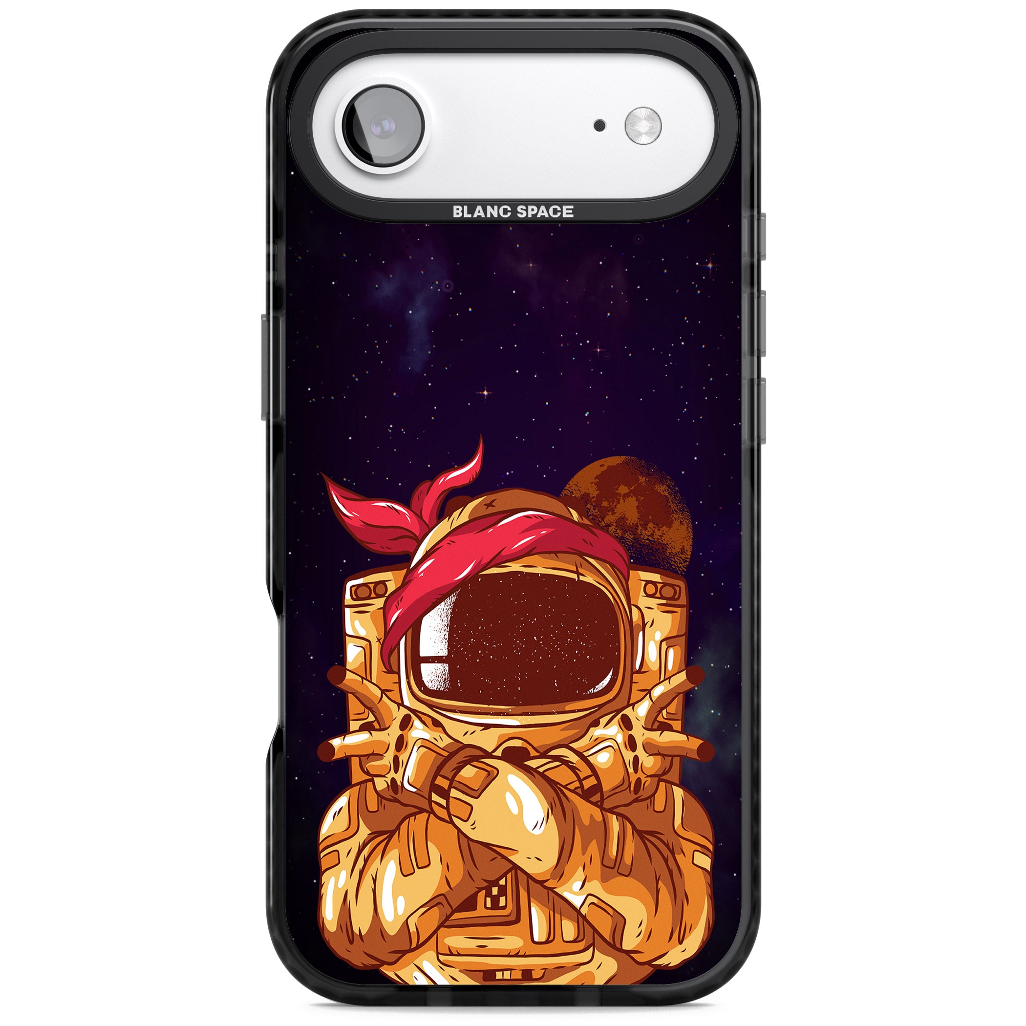 Space Gangster iPhone 17 Air Impact Black Phone Case