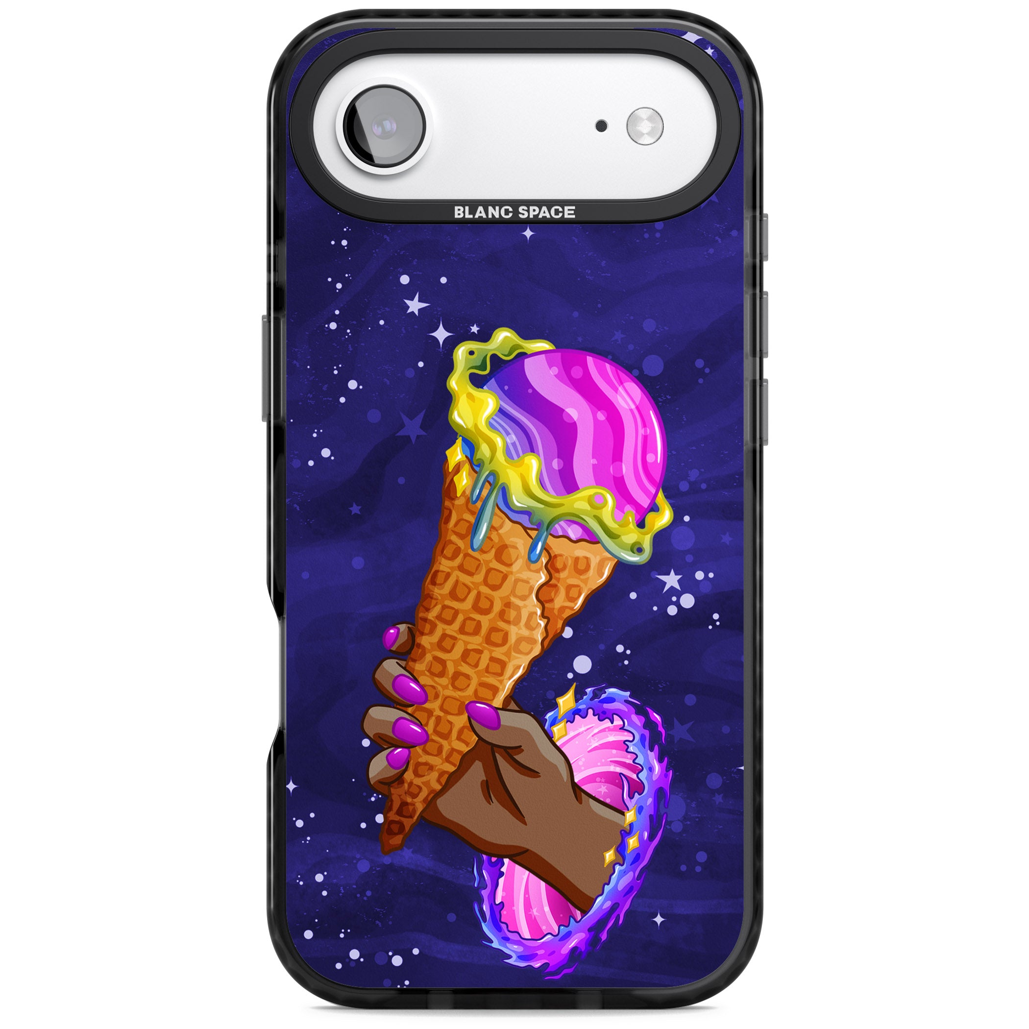 Interdimensional Ice Cream iPhone 17 Air Impact Black Phone Case