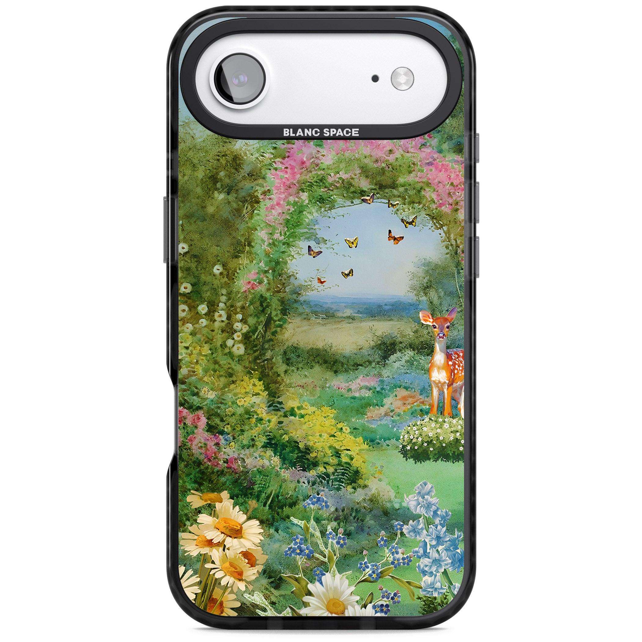 Flourishing Meadow iPhone 17 Air Impact Black Phone Case