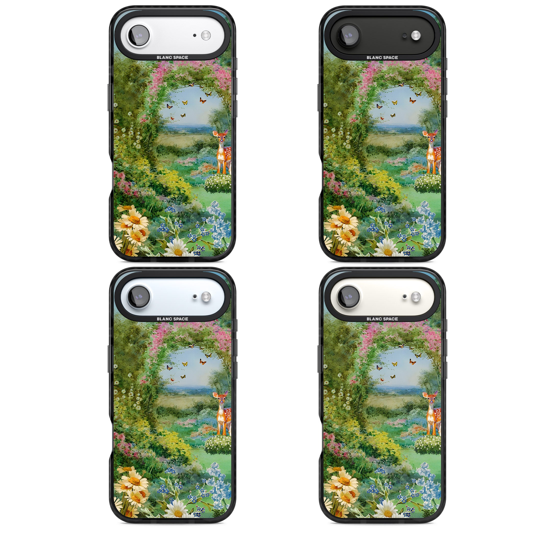 Flourishing Meadow iPhone 17 Air Impact Black Phone Case APT Impact Protection